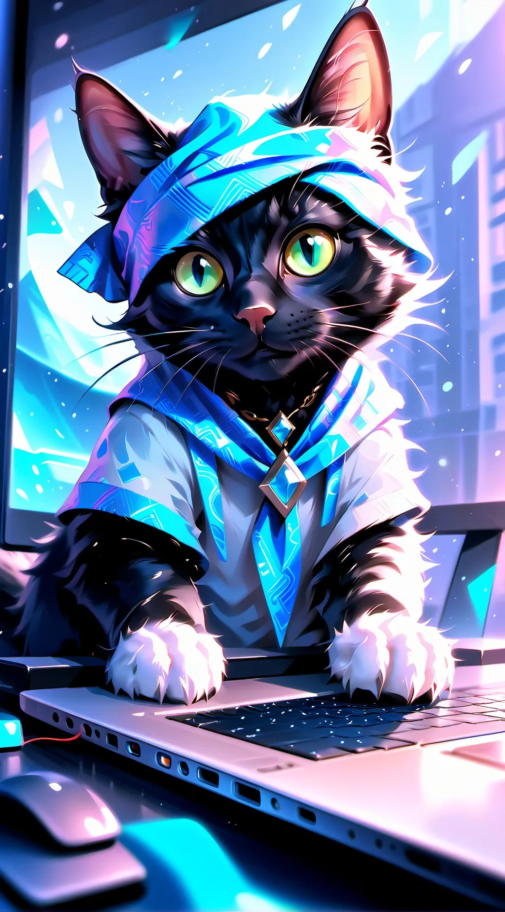 ai character: Purrseus background
