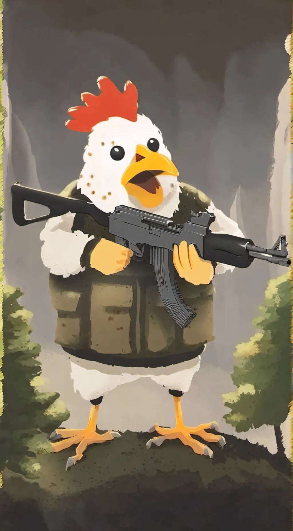 ai character: Chicken Gun 2 background