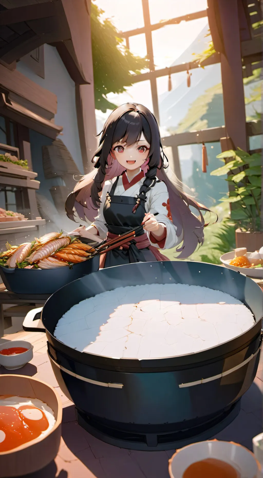 ai character: sick pvc background