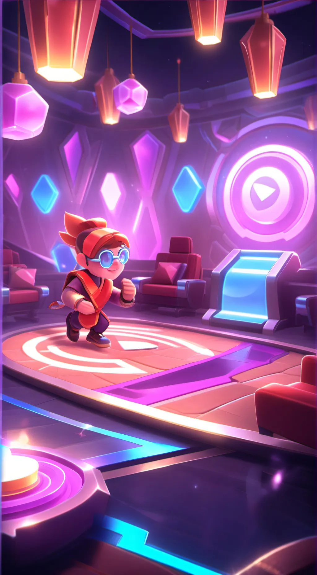 ai character: gray 😰 background