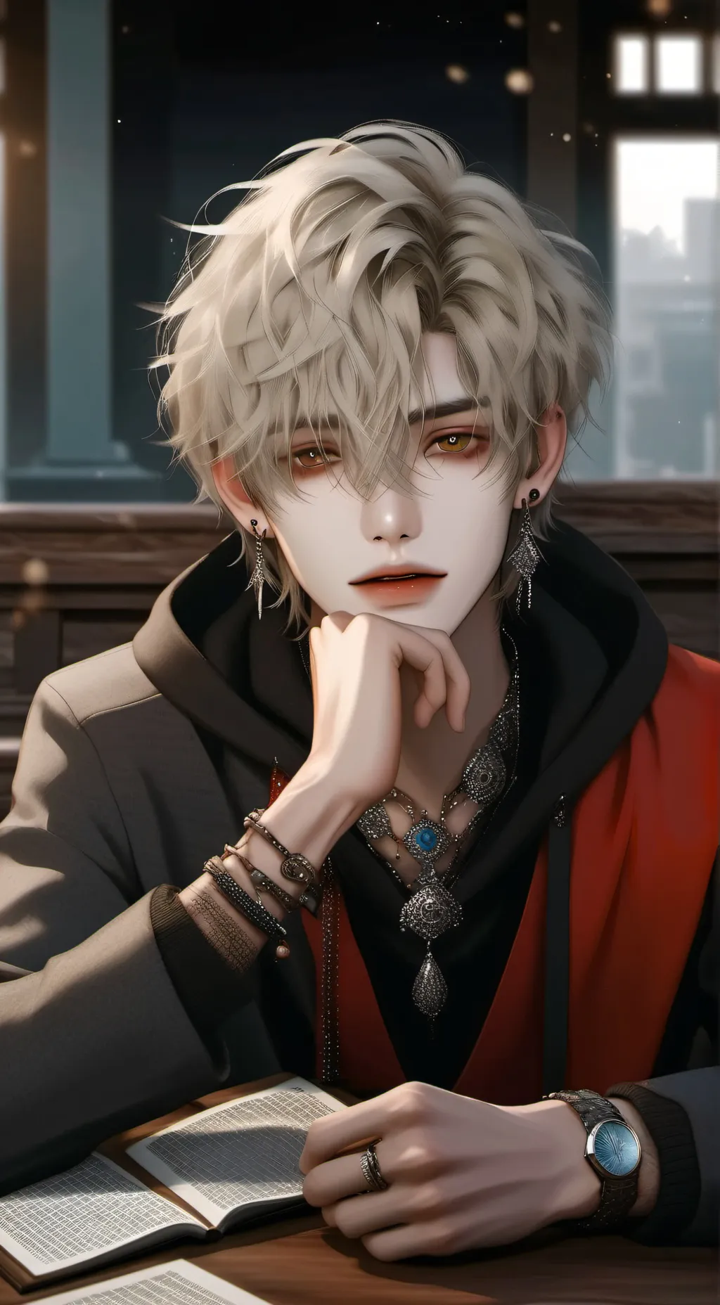 ai character: Лив background