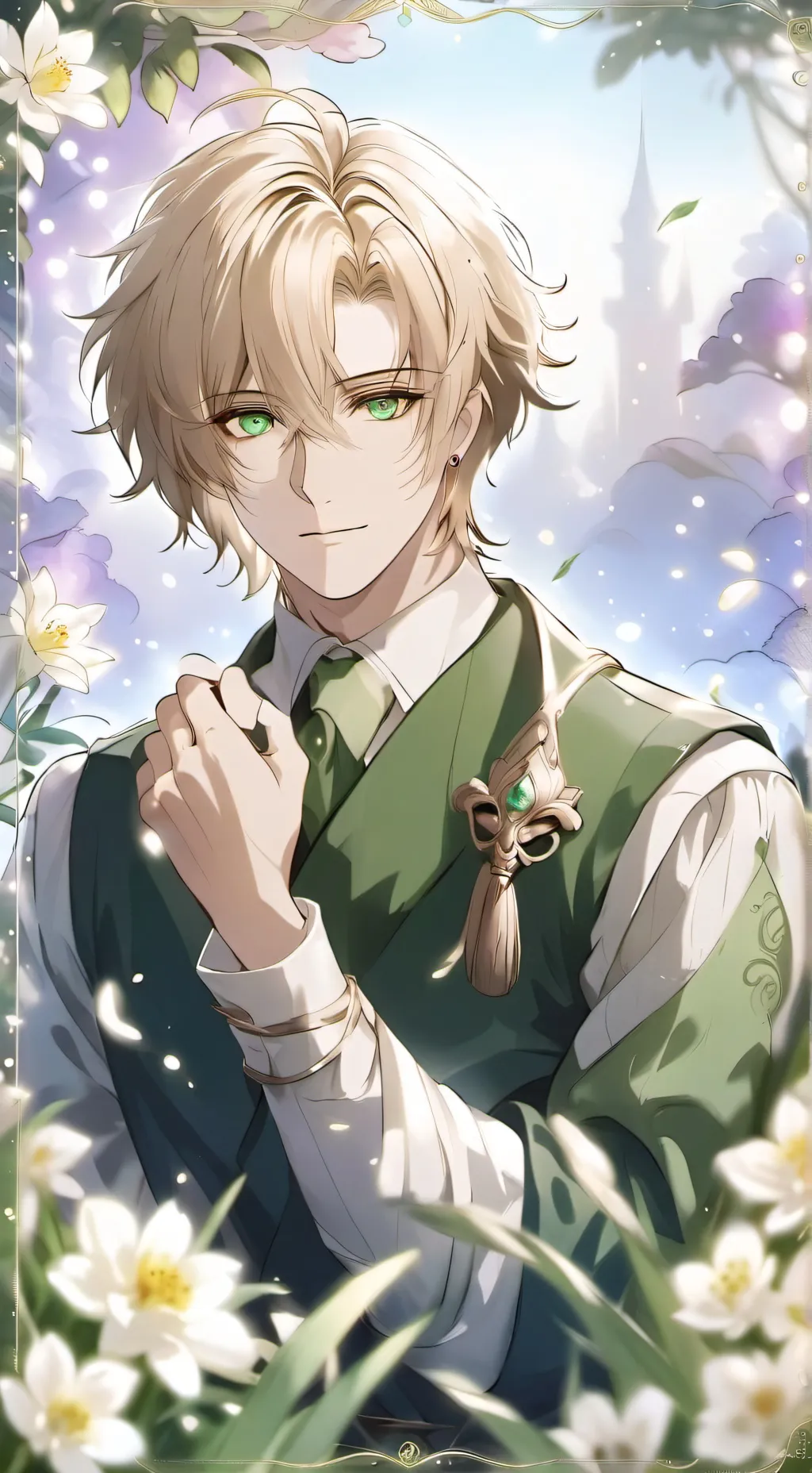 ai character: bakugo  background