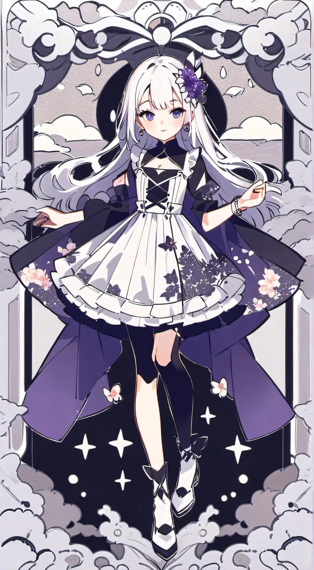 ai character: Mha forest background