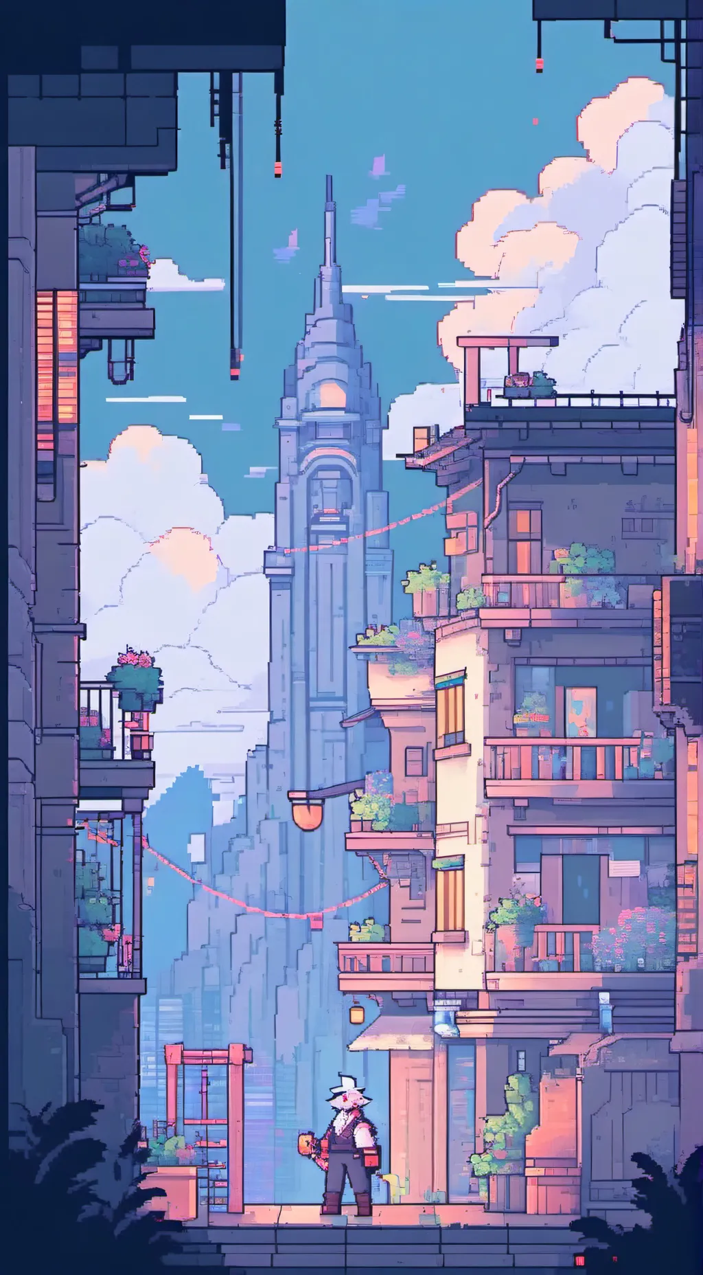 ai character: Hh Christmas  background