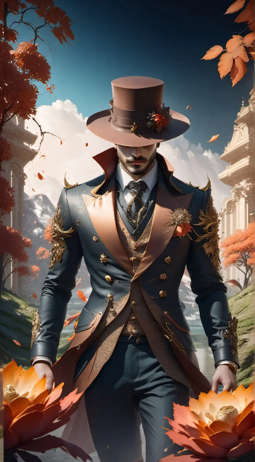ai character: Mr mysterious (2)  background