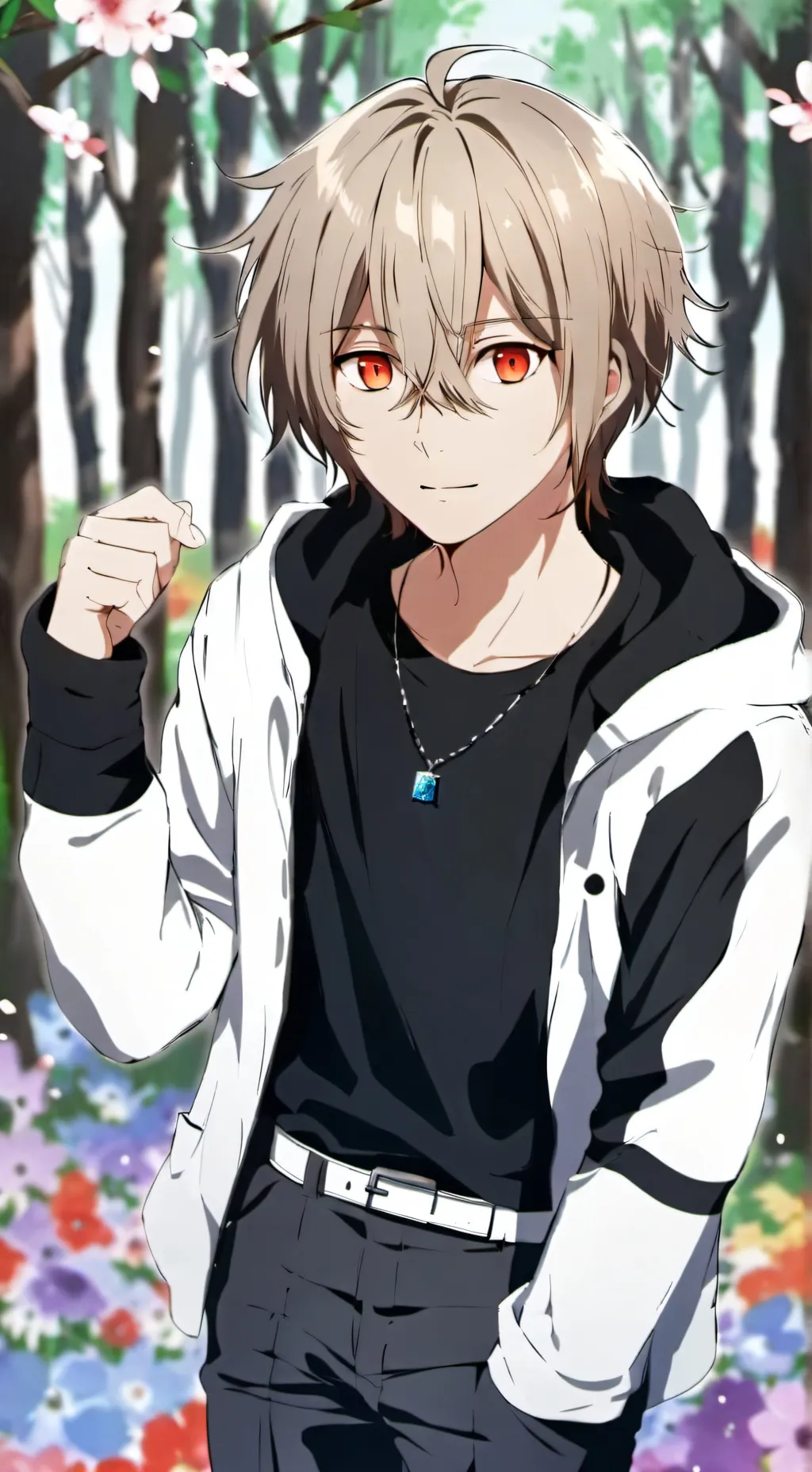 ai character: Leon  background