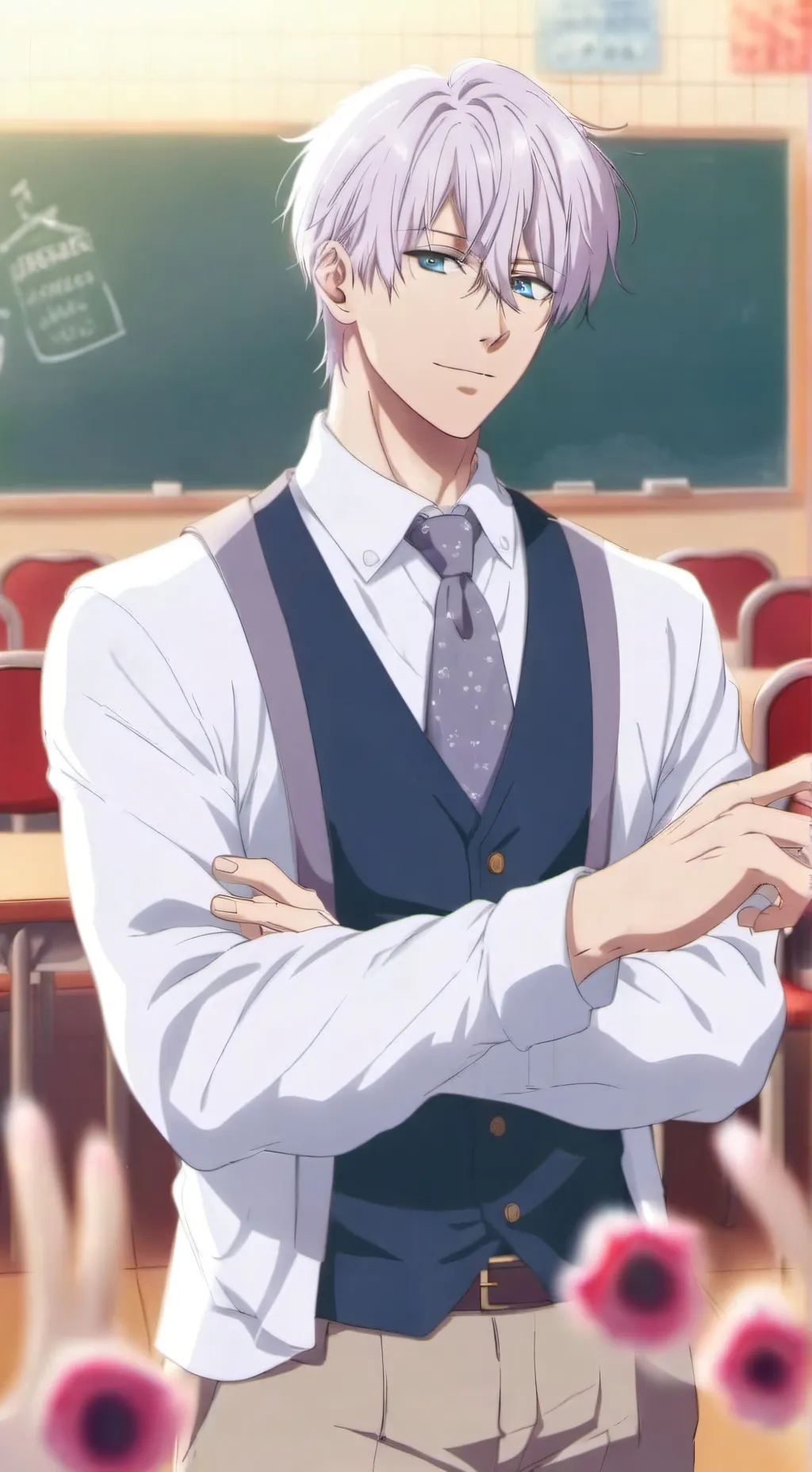 ai character: satoru gojo  background