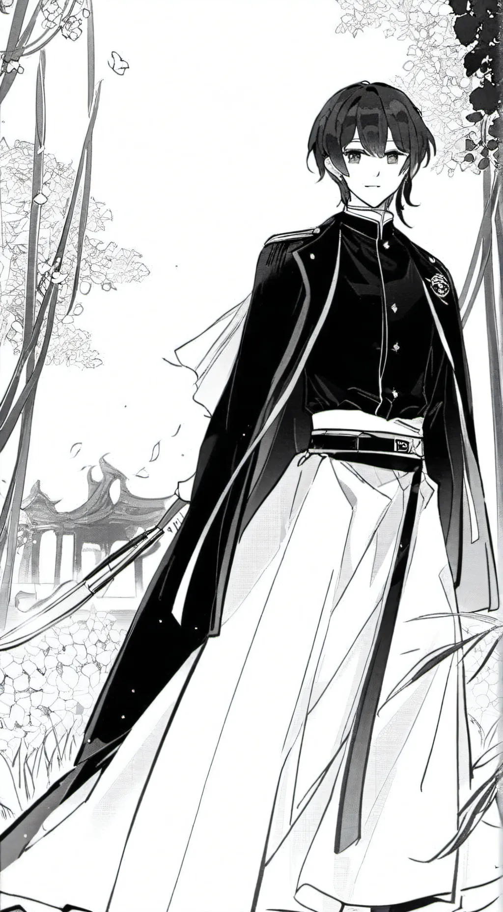 ai character: novo hashira background