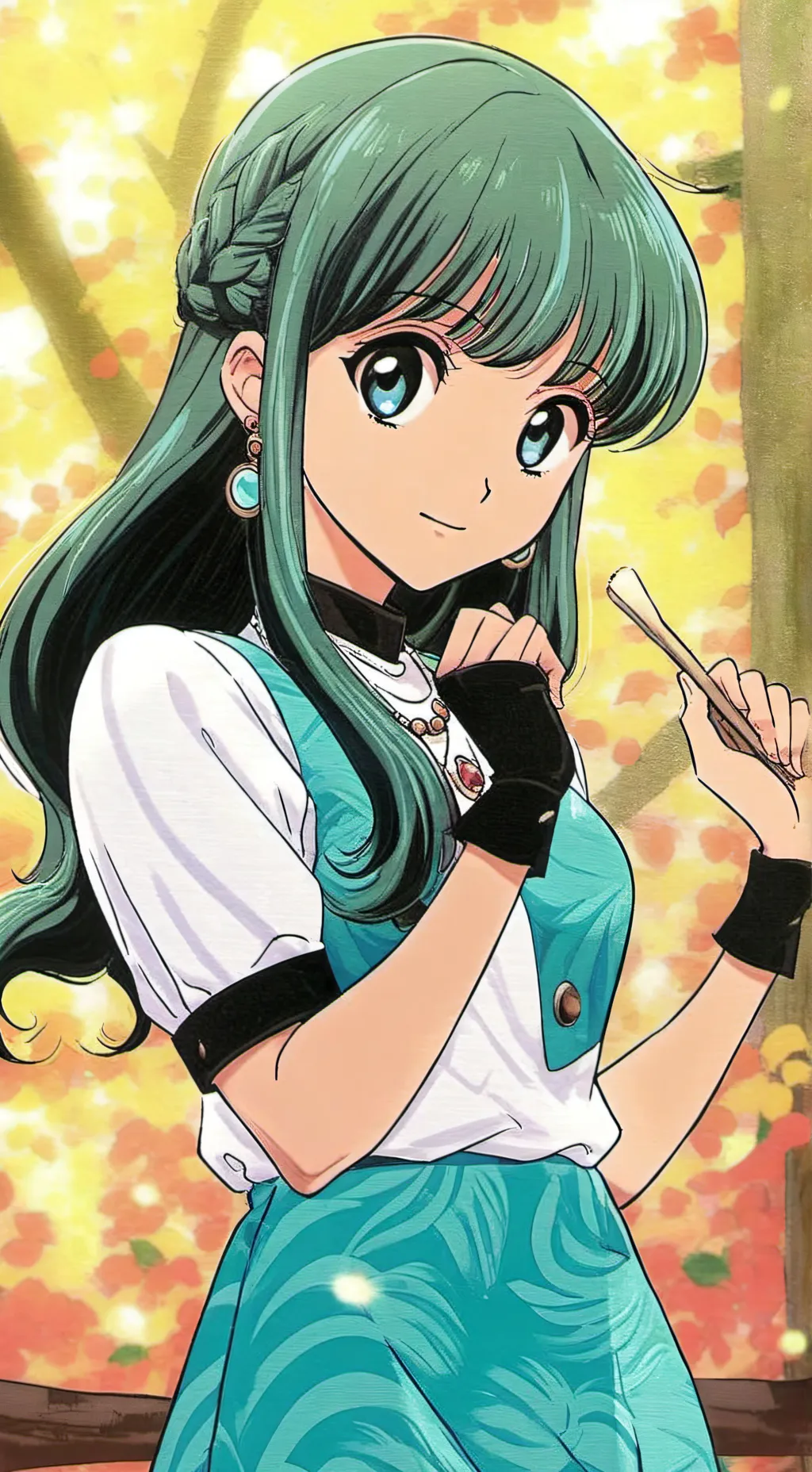 ai character: Gray background