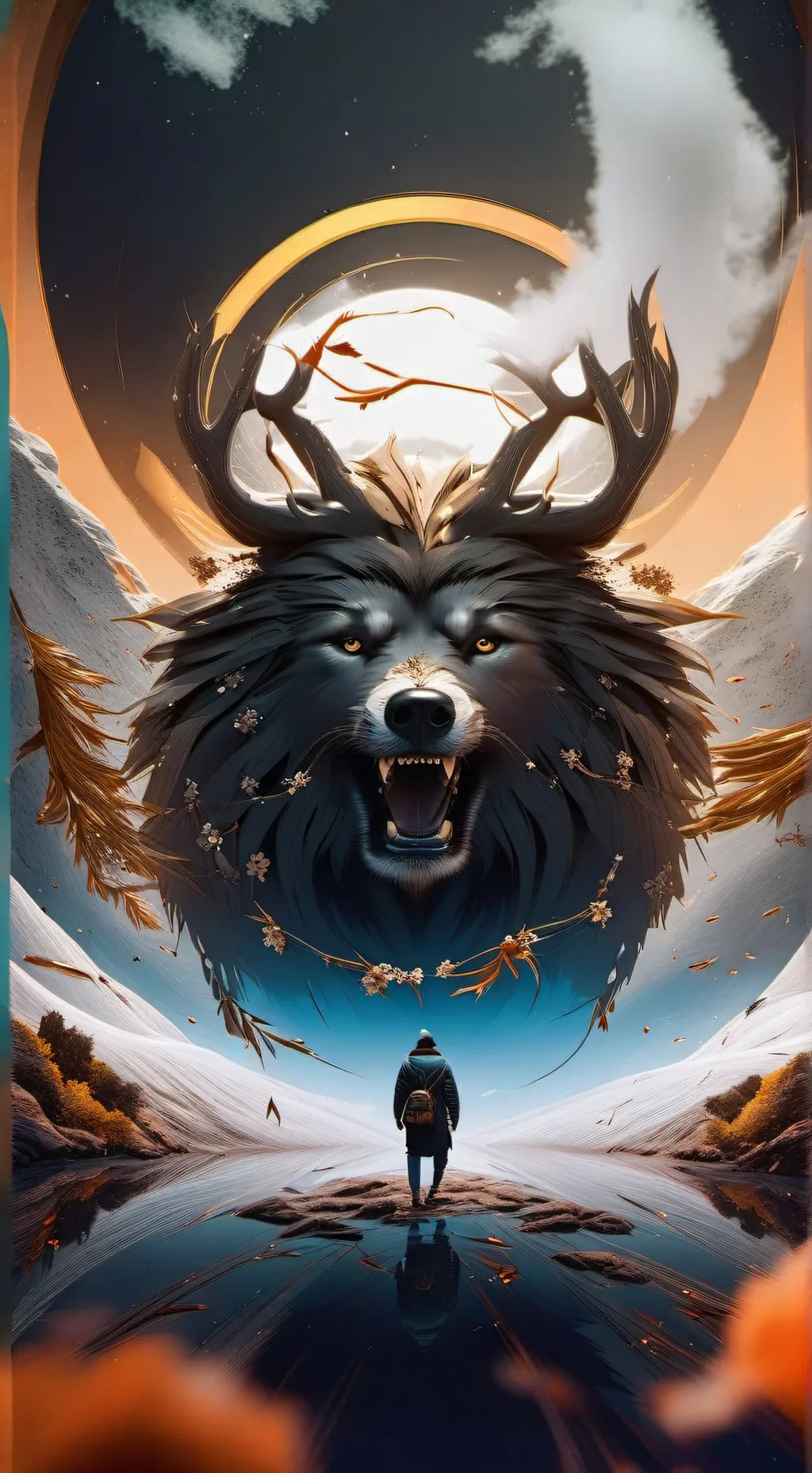 ai character: es zoom call background