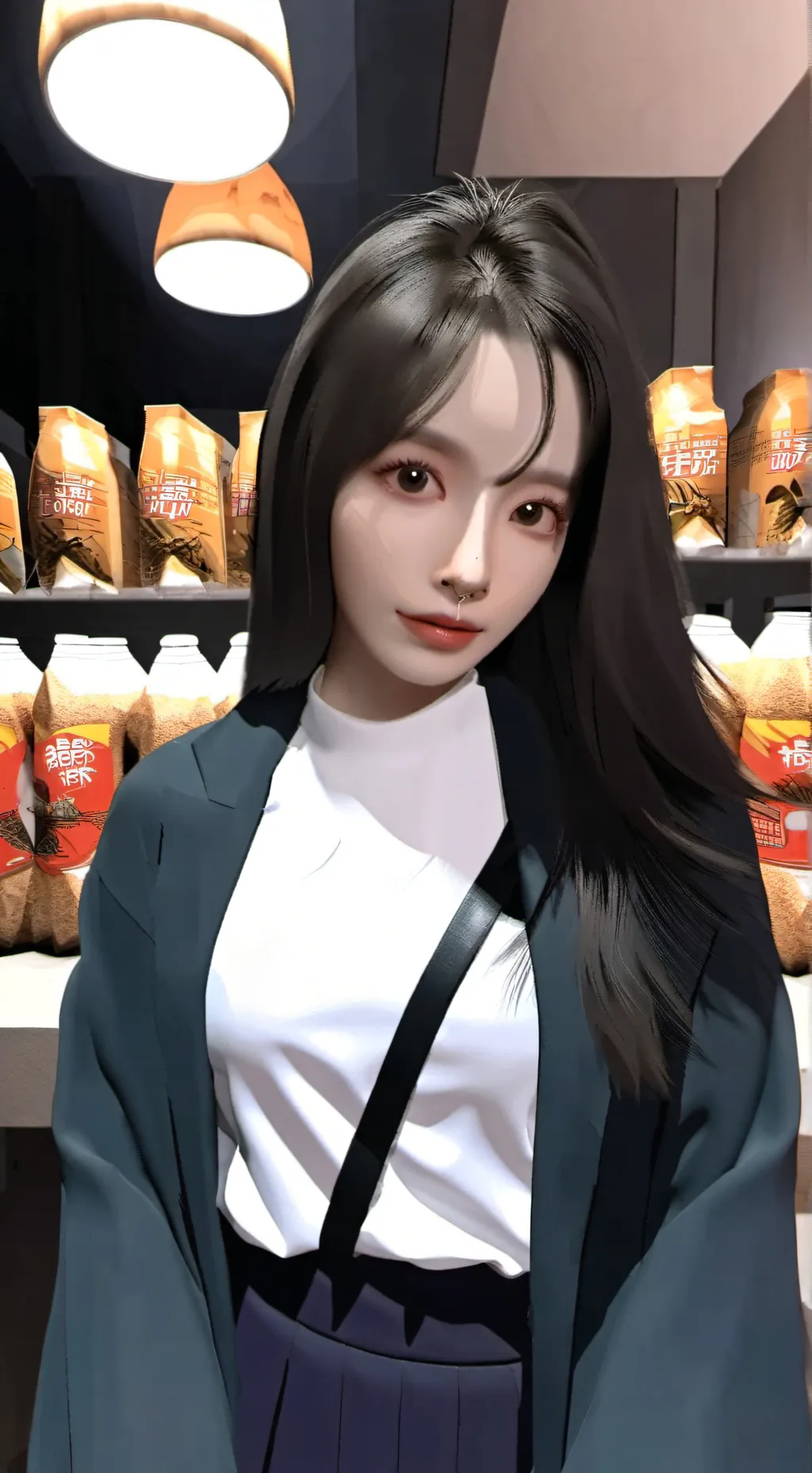 ai character: navidad background