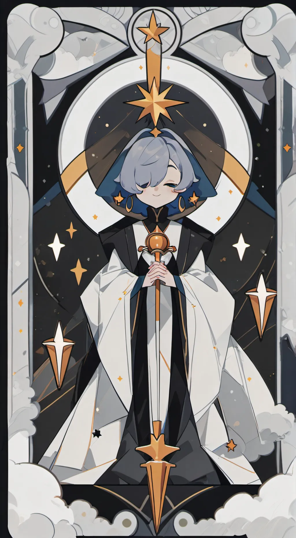 ai character: shallow milk cooki background