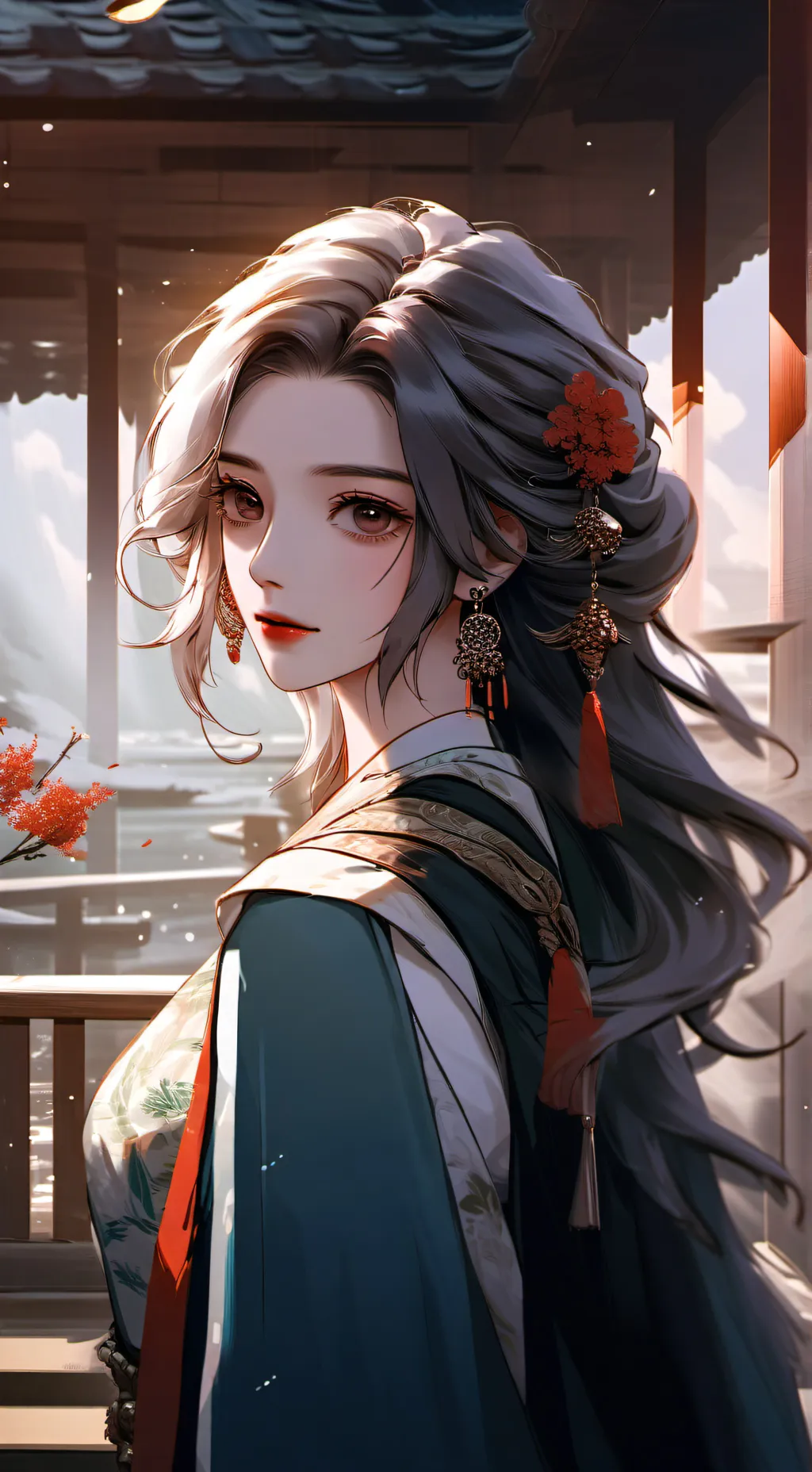 ai character: MHA NAVIDAD background