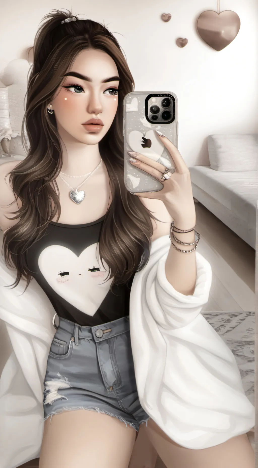 ai character: 🎀 Kim Loaiza 🎀 background