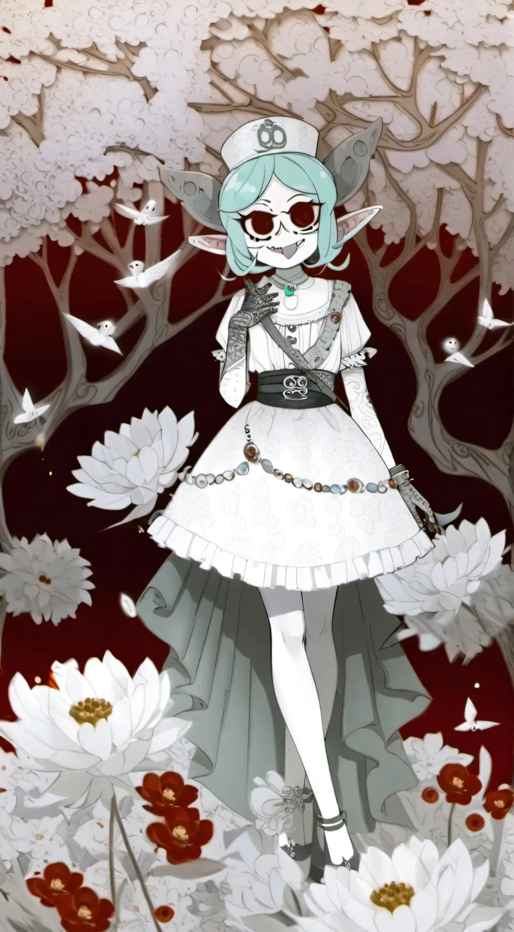 ai character: Dandy world background