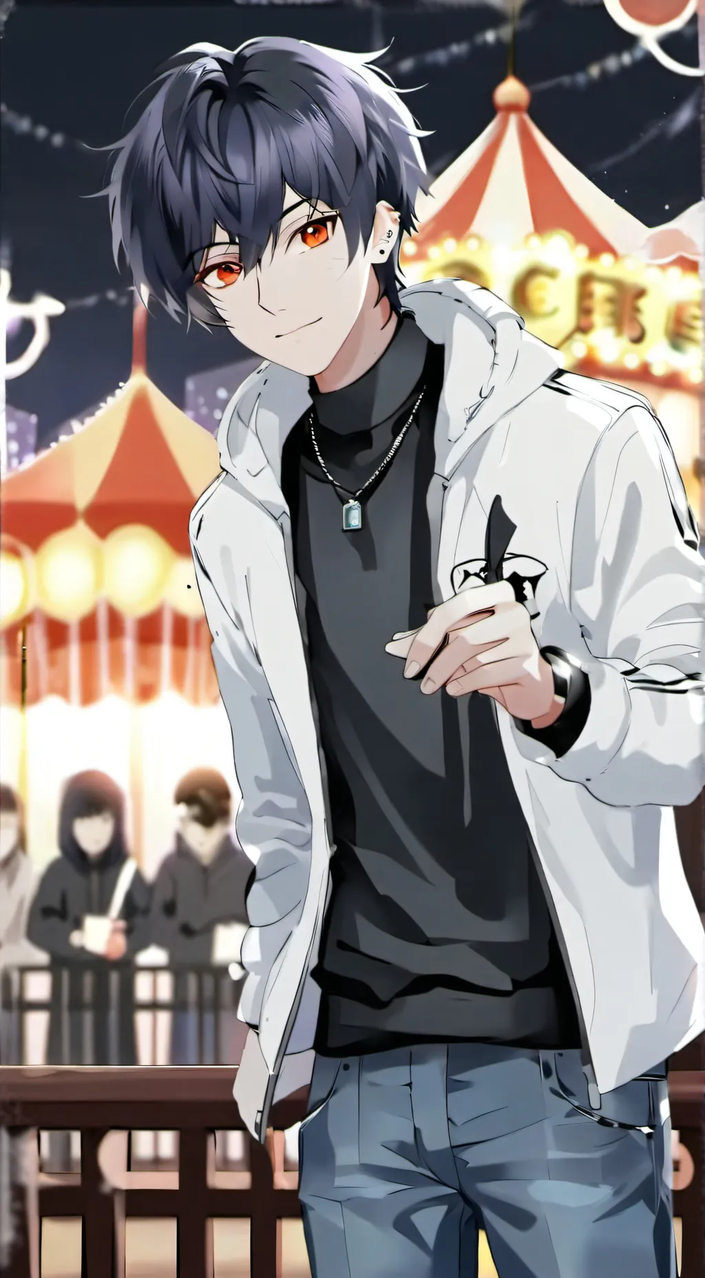 ai character: Outsanity. background