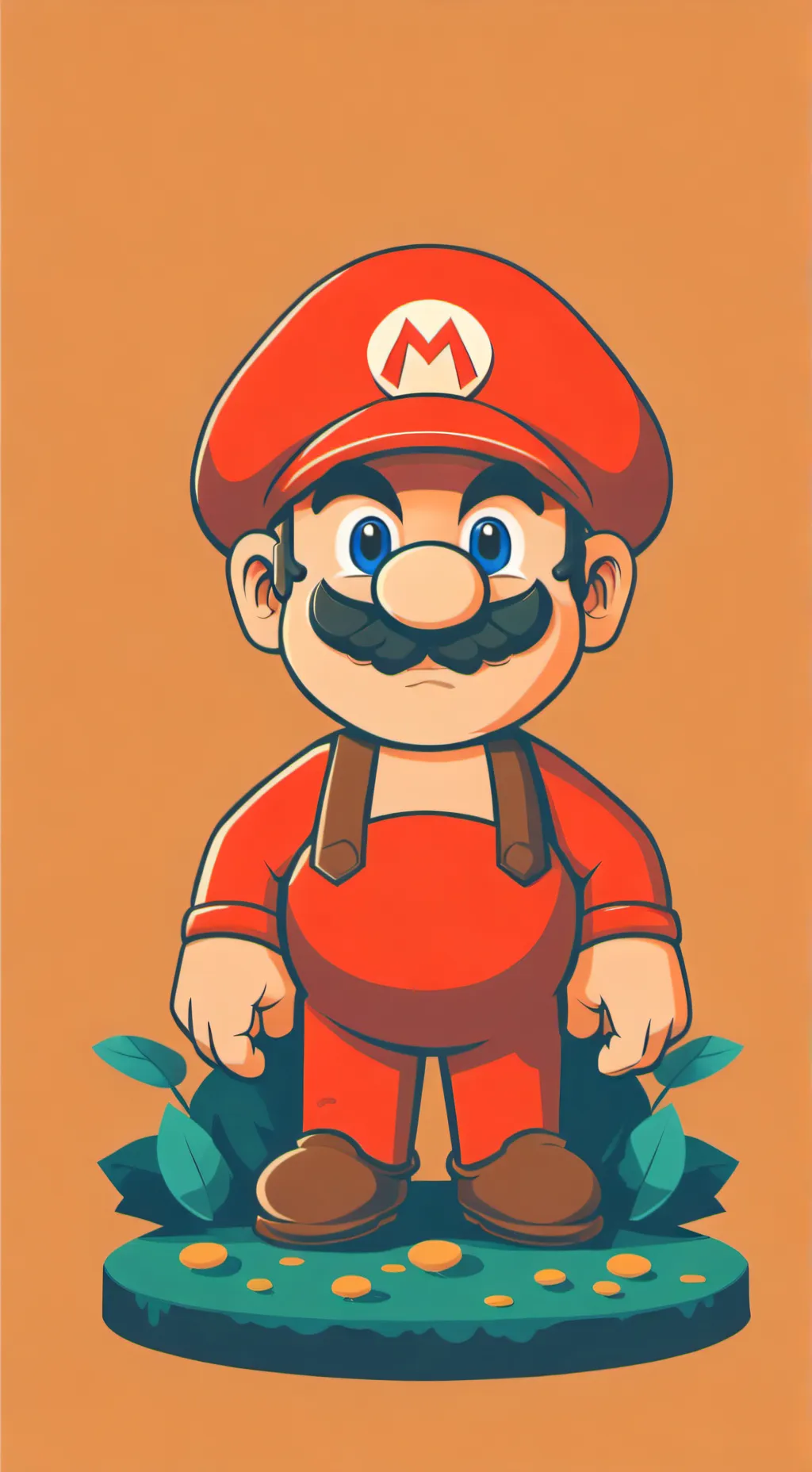 ai character: Mario background