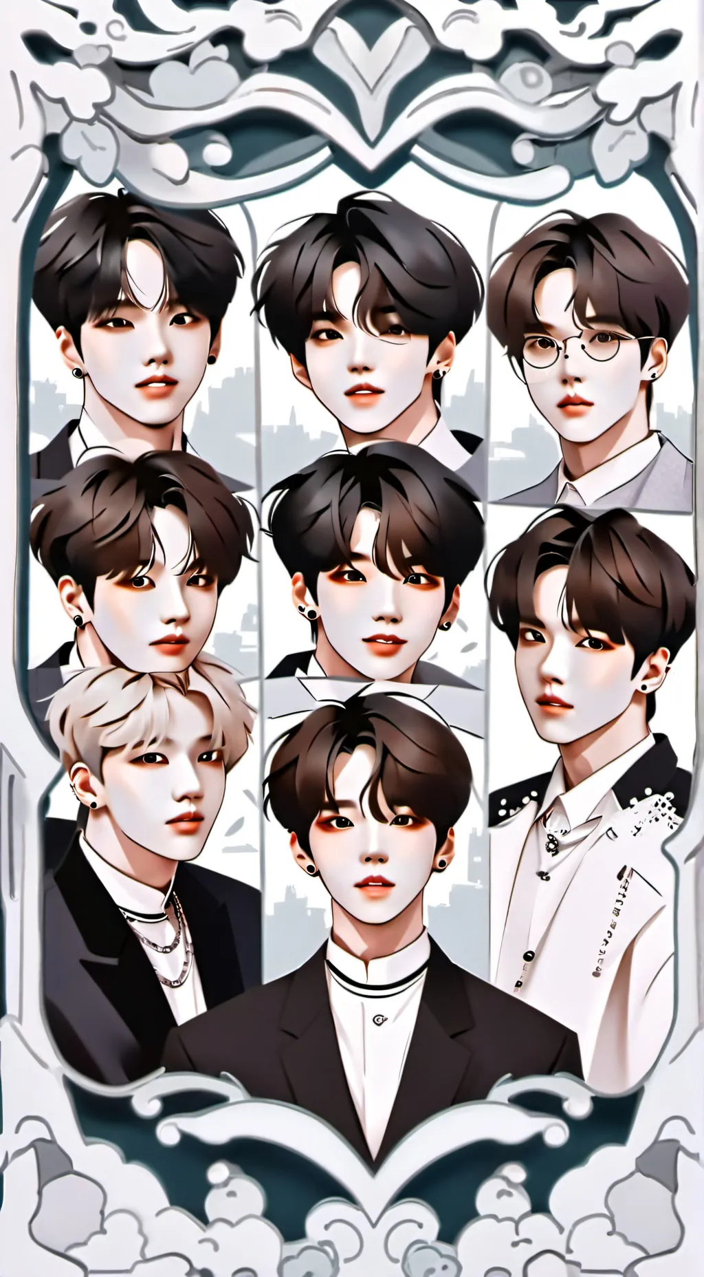 ai character: BTS background