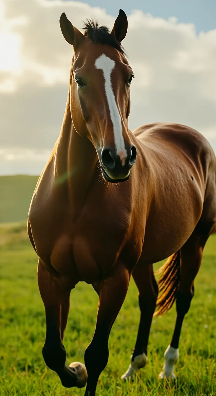 ai character: Belly horse  background