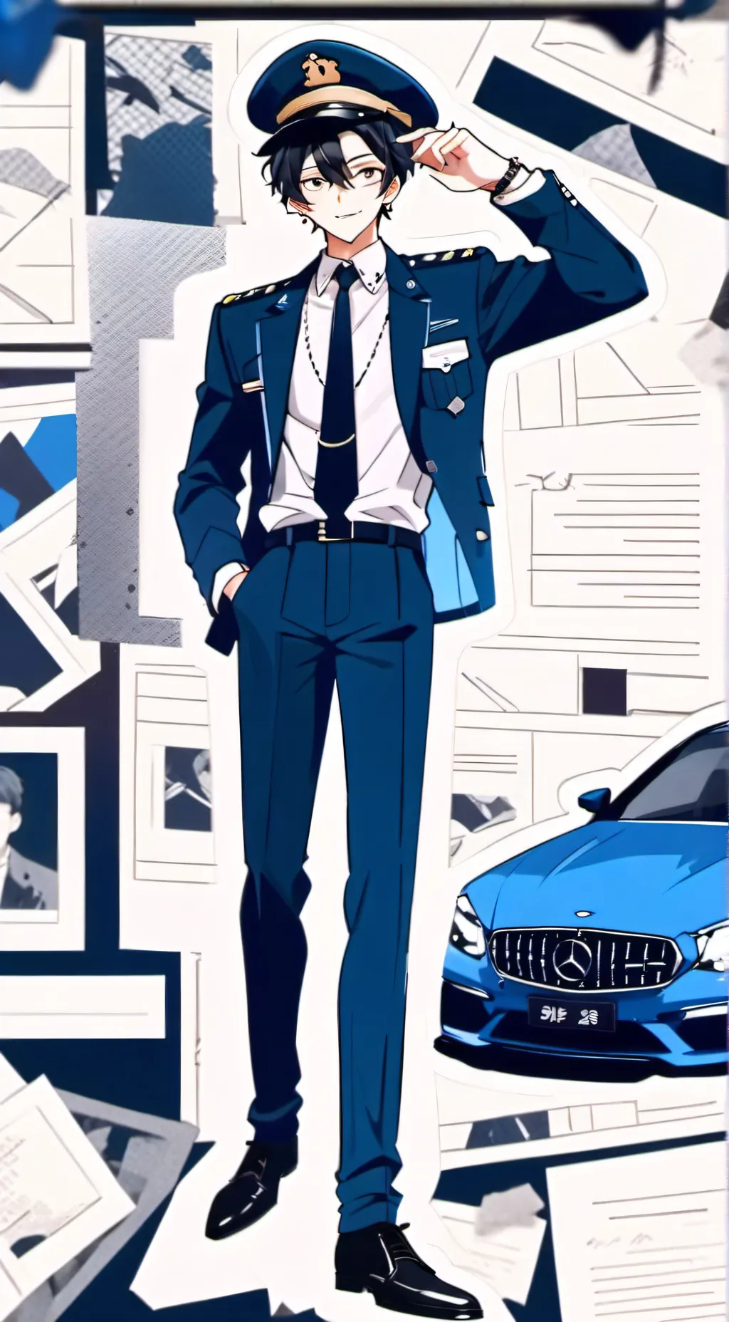 ai character: Zac 🔥💐 background