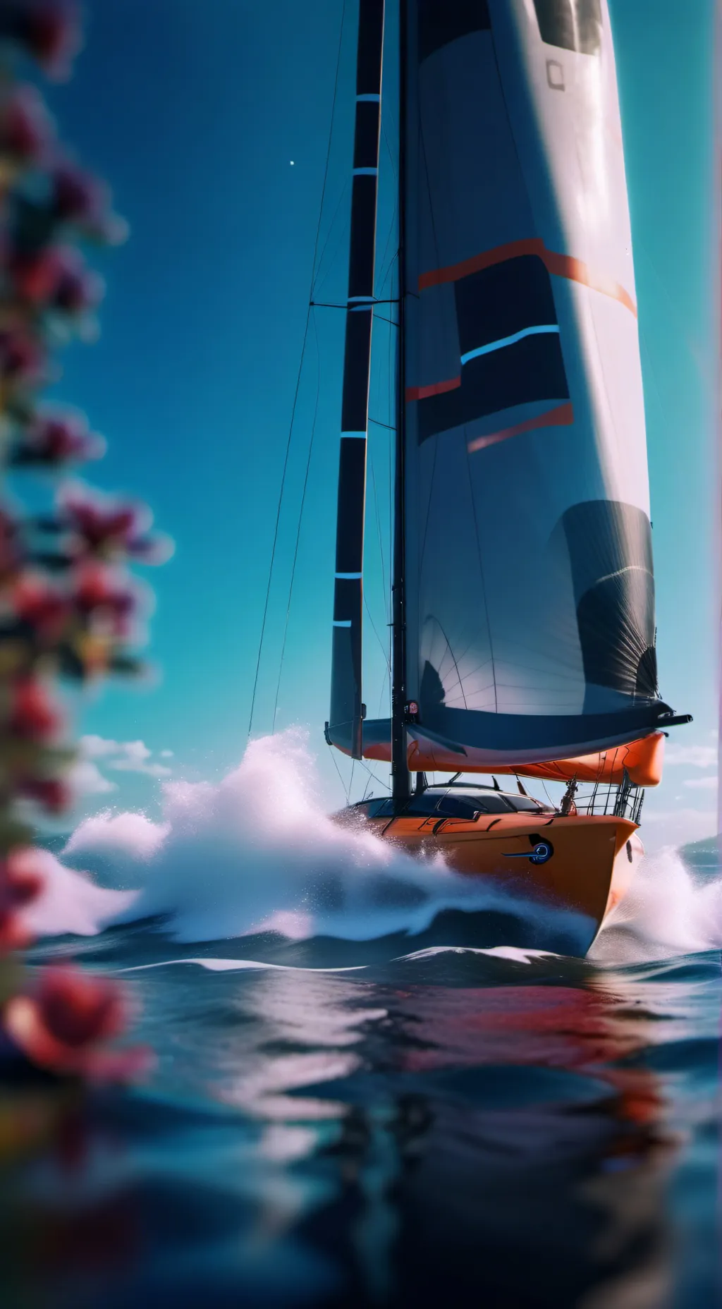 ai character: Shelly😉🧡 background