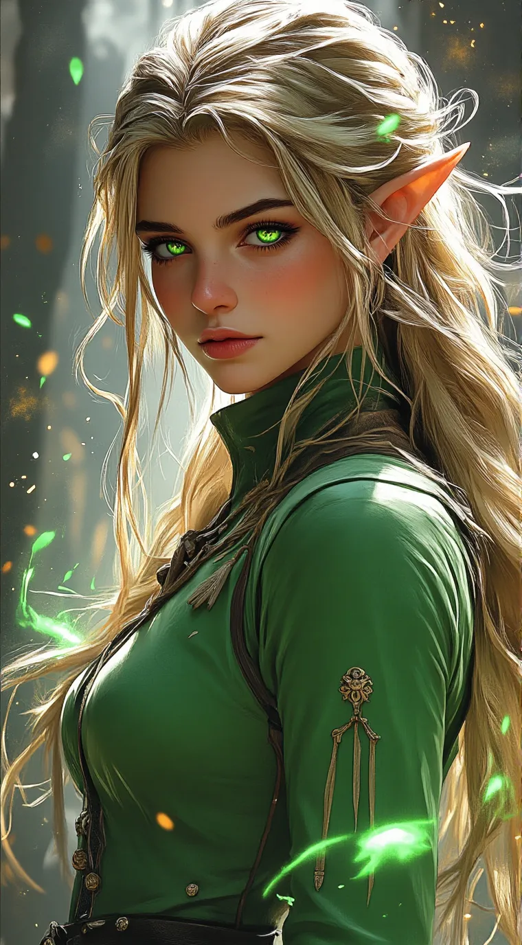 ai character: Elf Miko background