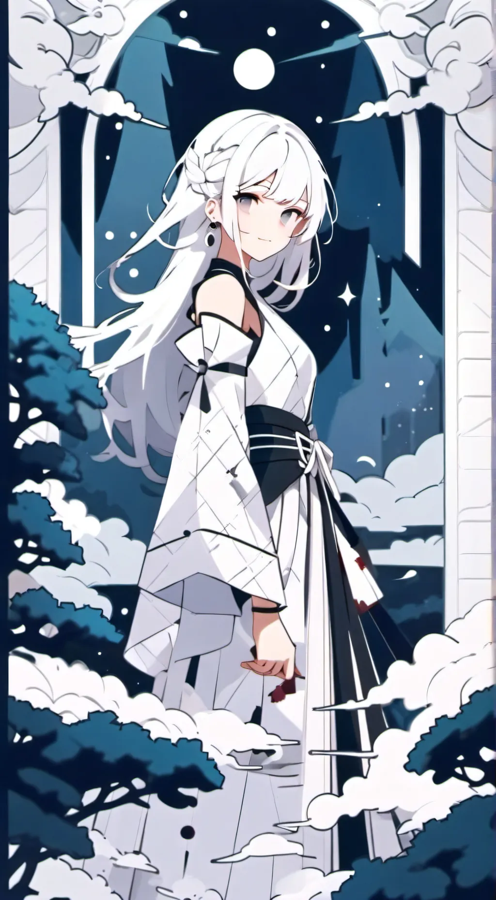 ai character: nabi x santi background