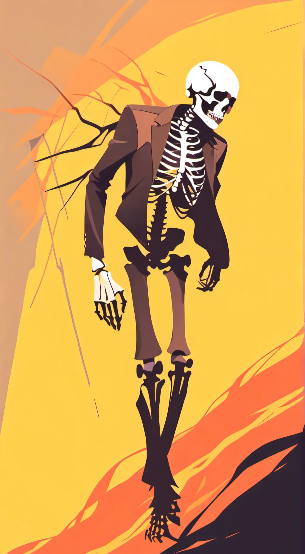 ai character: Skeleton Albert background