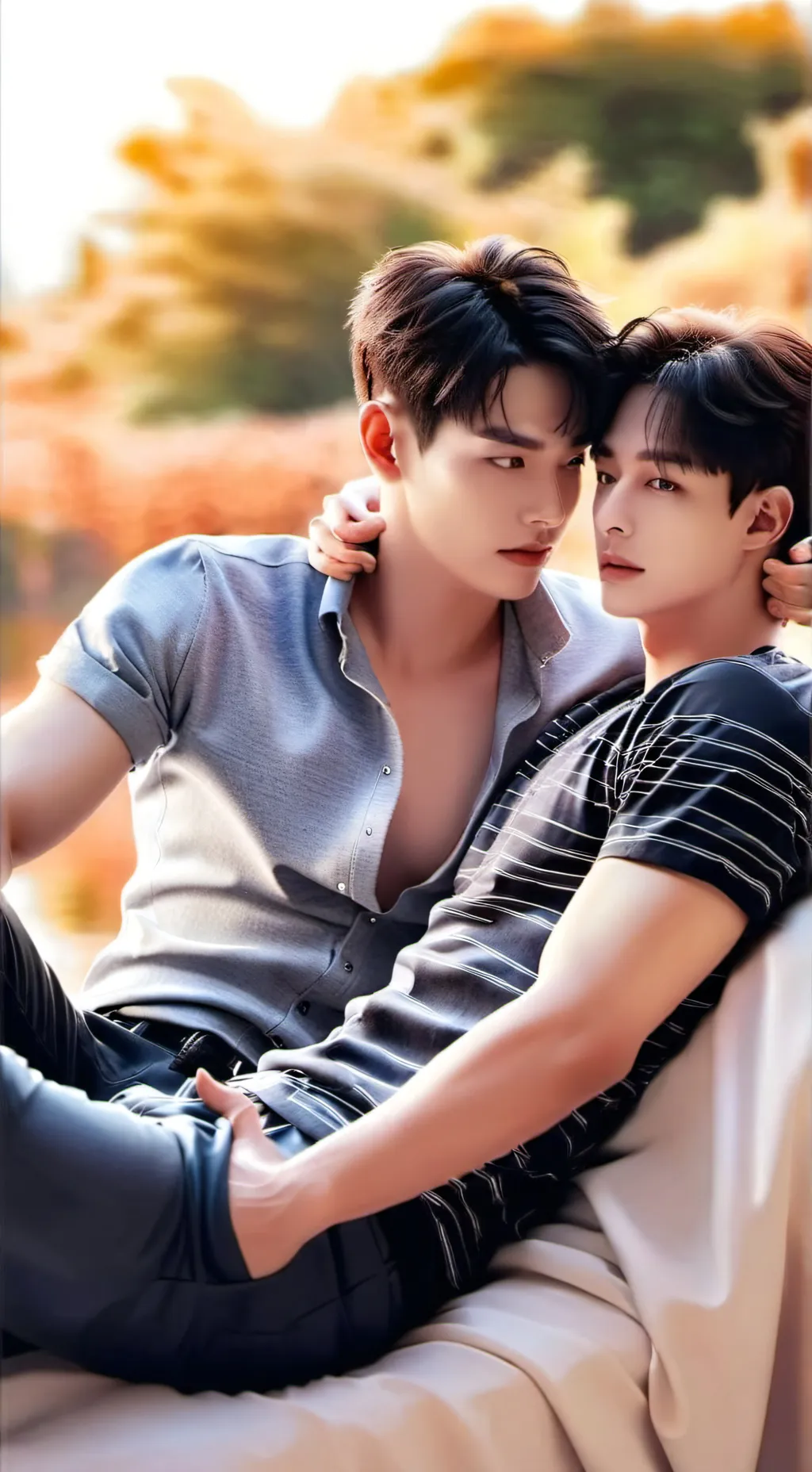 ai character: minsung💚💓 background