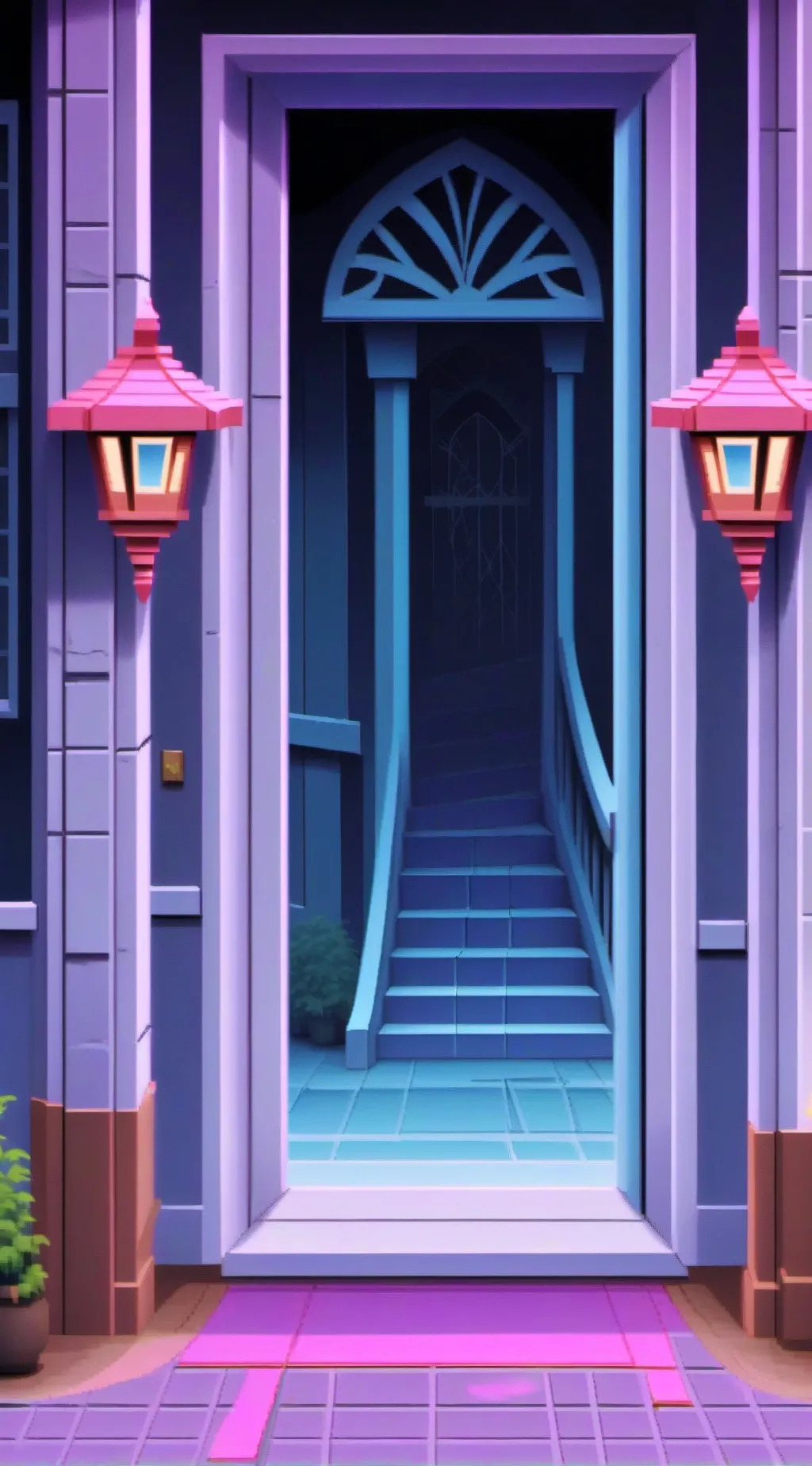 ai character: Sonic x Doors 2 background