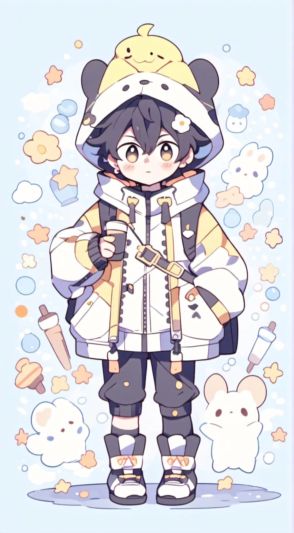 ai character: Deku background