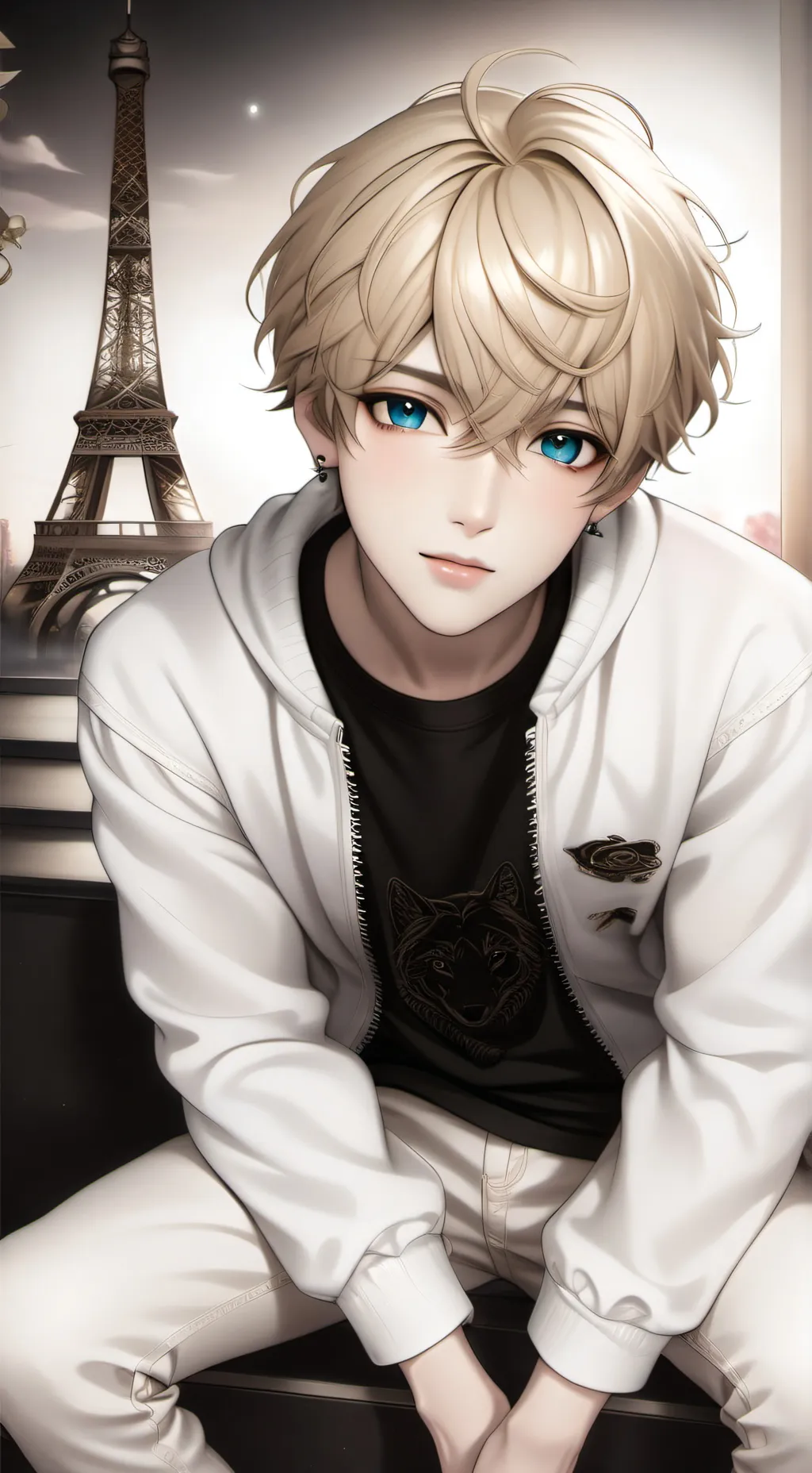 ai character: Adrien background