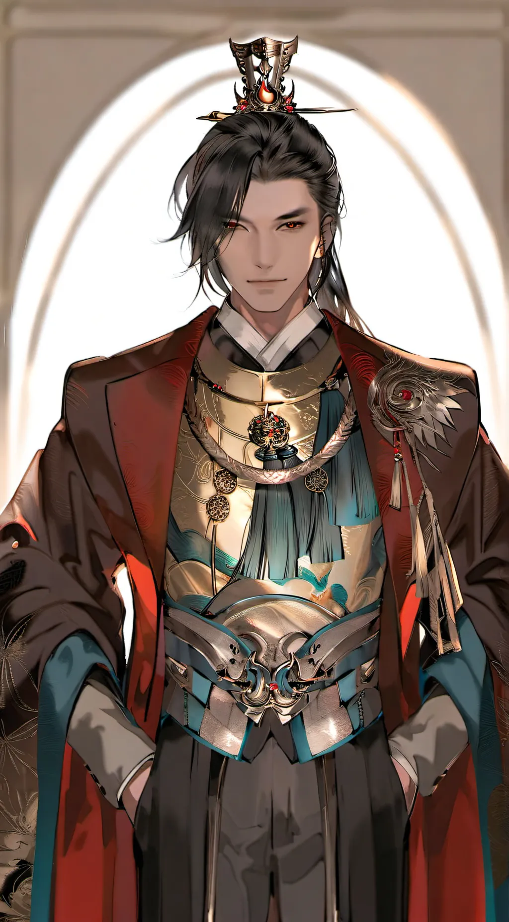 ai character: Takeda Yoshihide background