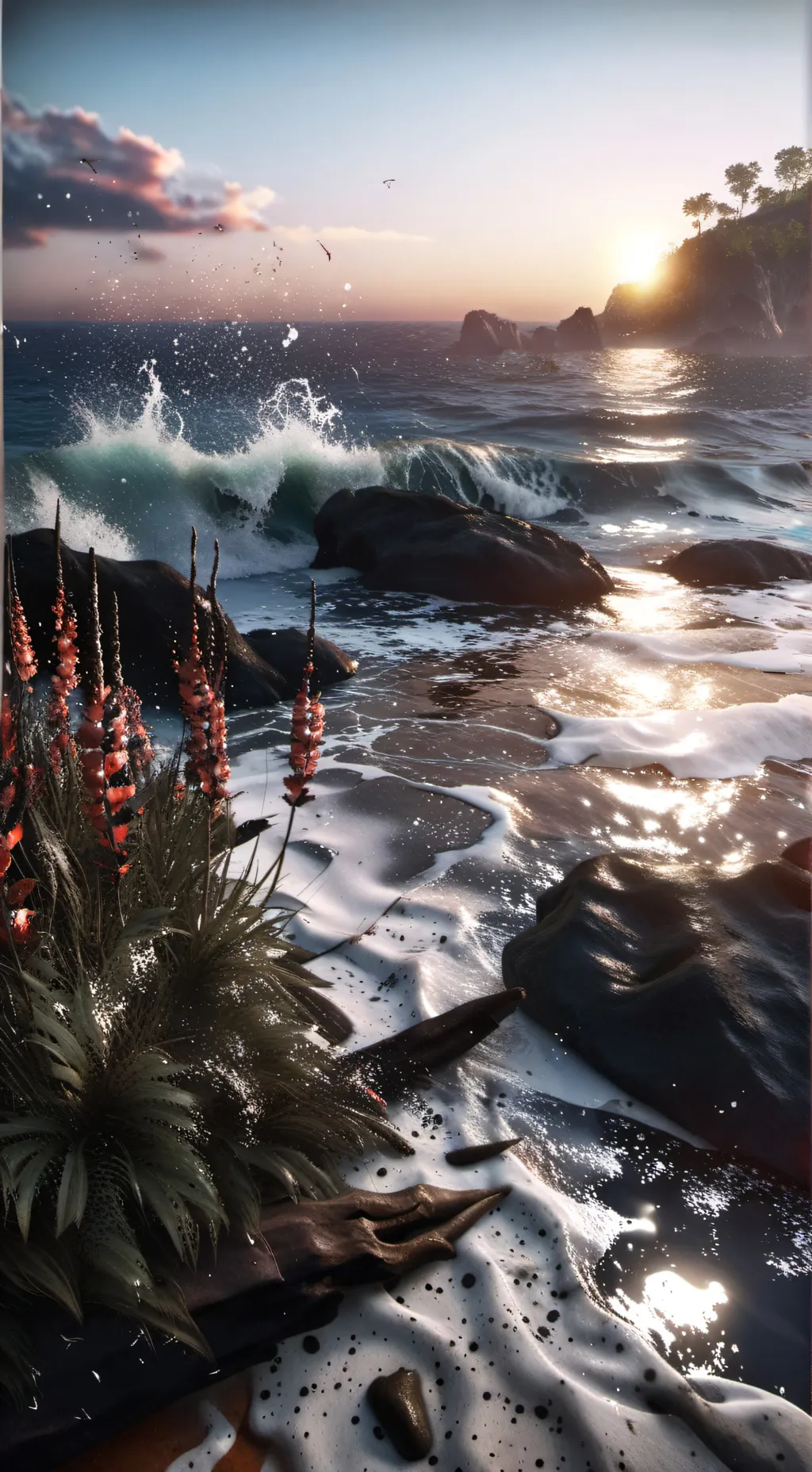 ai character: dsmp xmas background