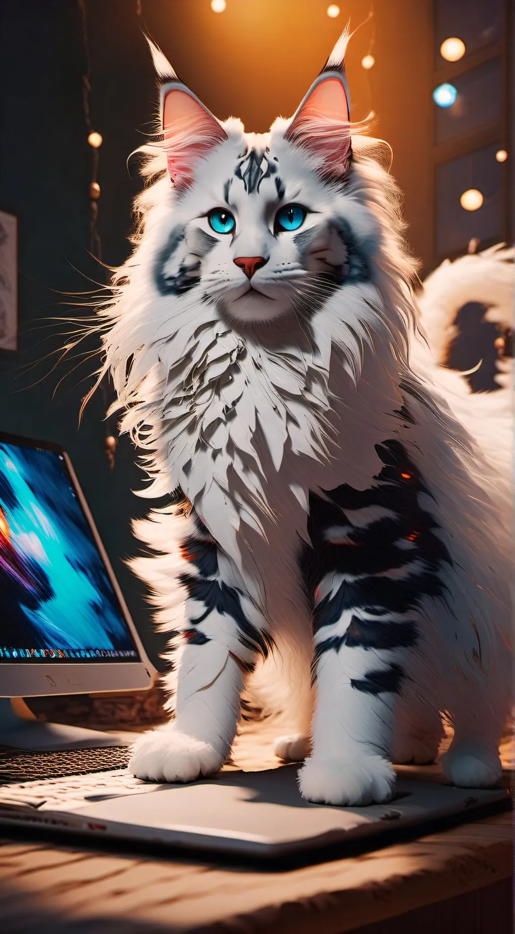 ai character: Pixel background