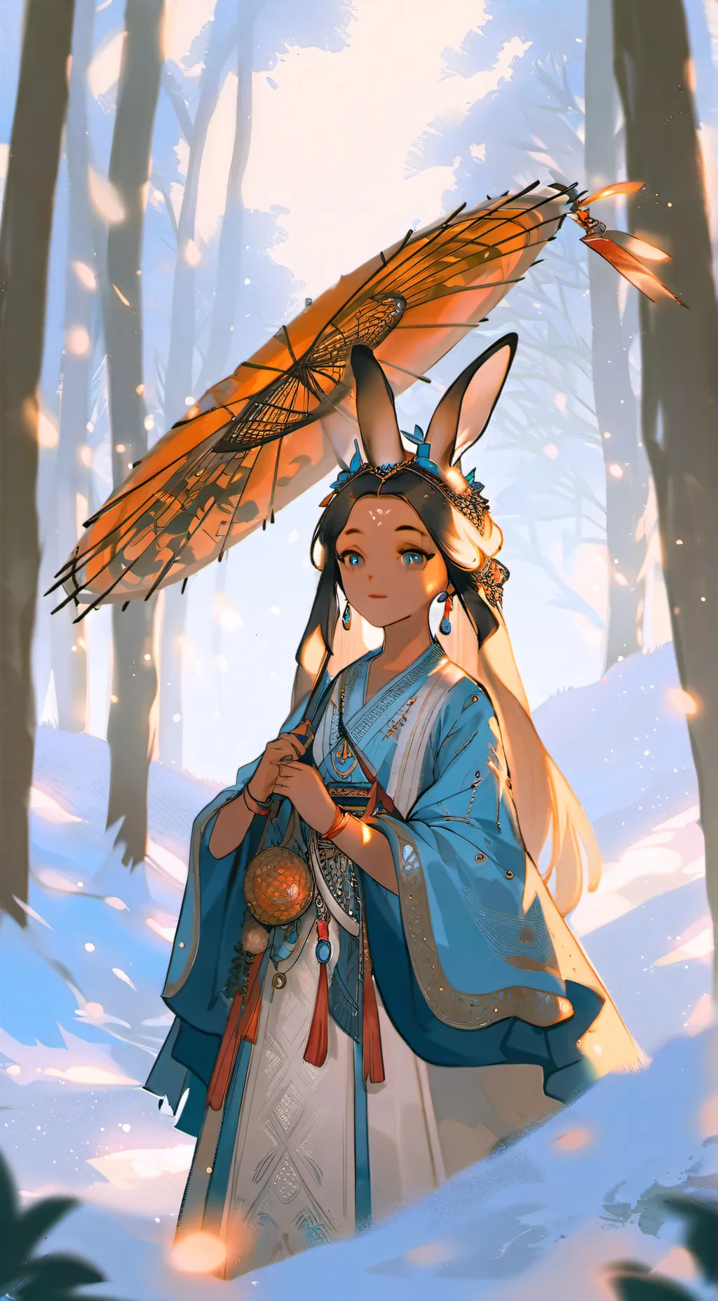 ai character: la conejita  background