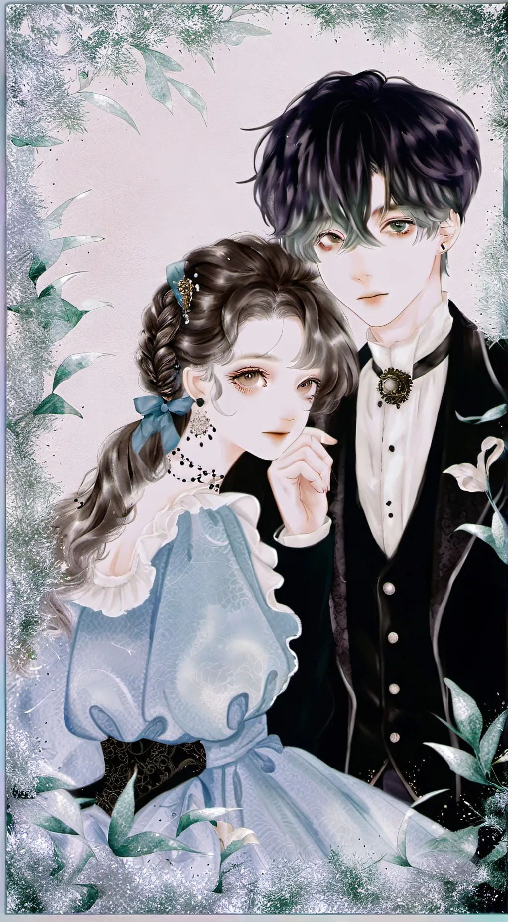 ai character: Mark and Ava  background