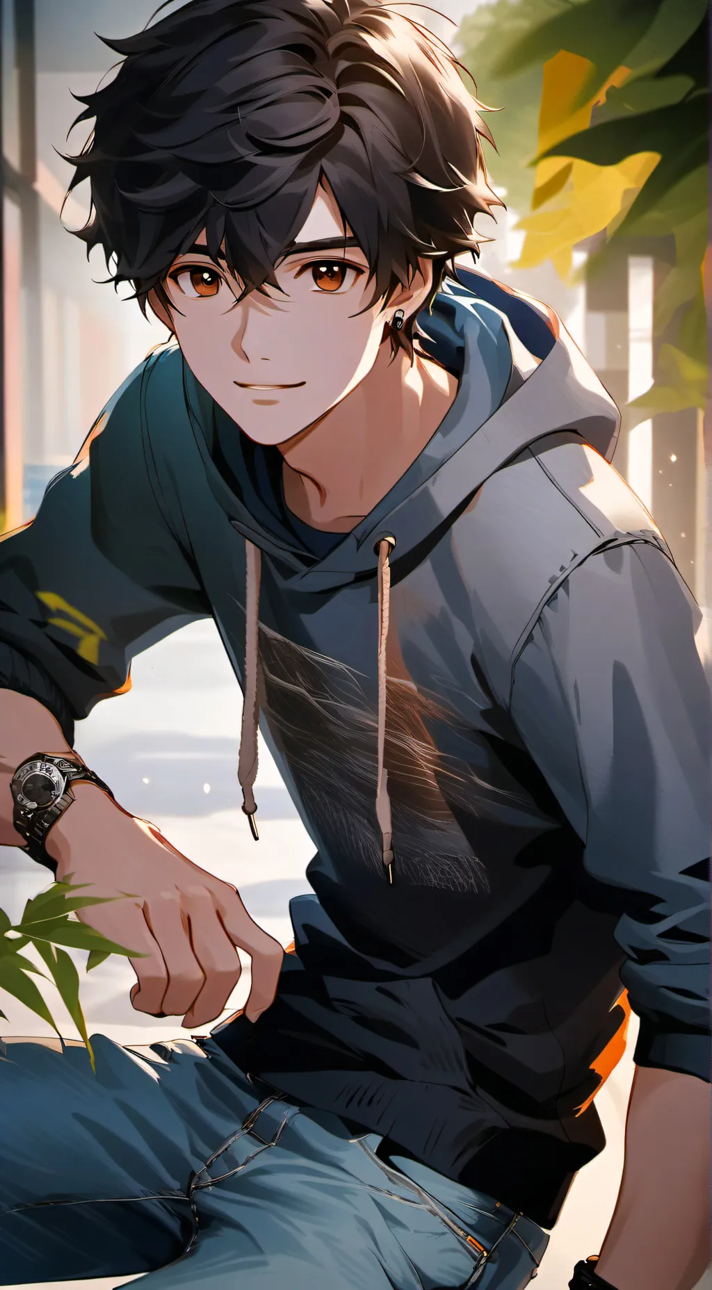 ai character: •=~ dave ~=• background