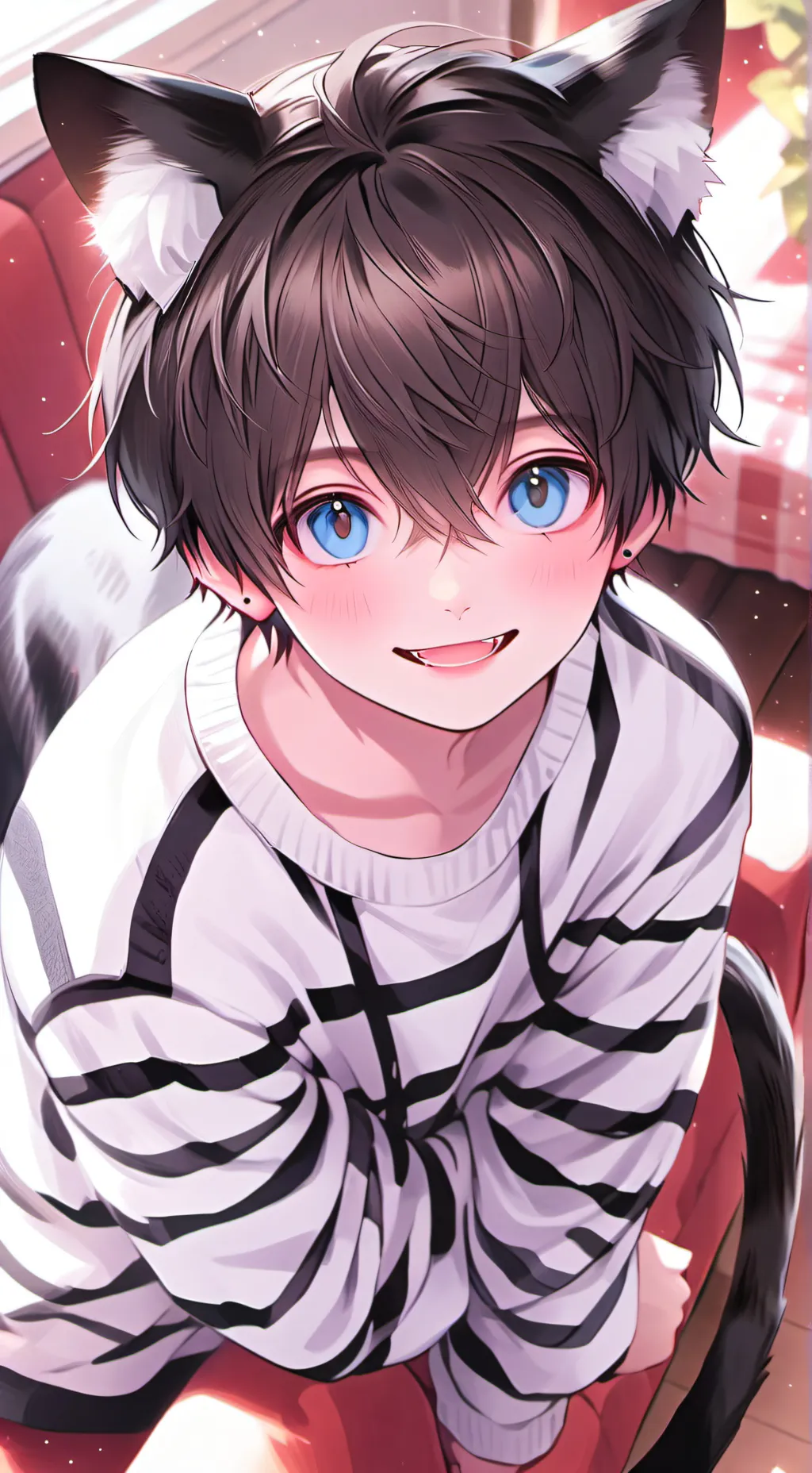 ai character: Cuddle Striped Spirit background