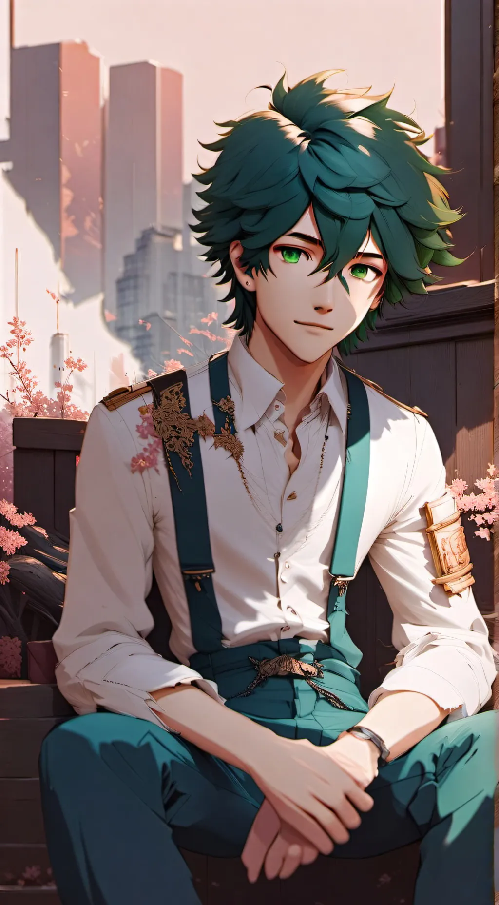 ai character: yandere  Deku  background