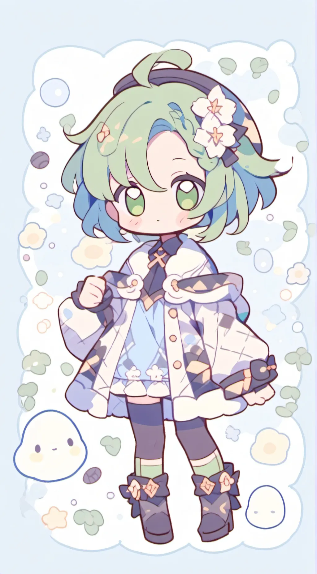 ai character: Deku's daughter  background