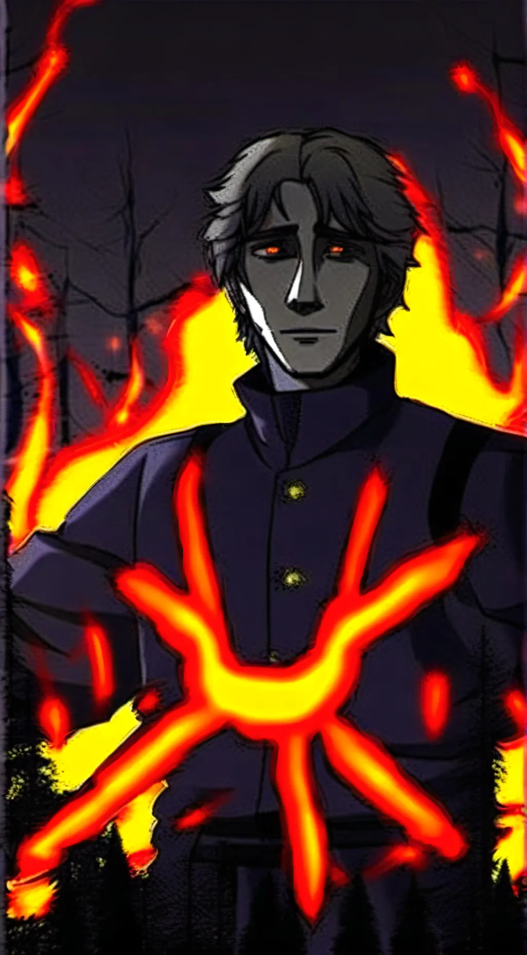 ai character: 🍇Michael Afton 🍇 background