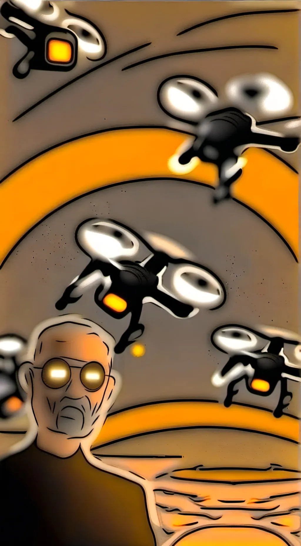 ai character: murder drones background