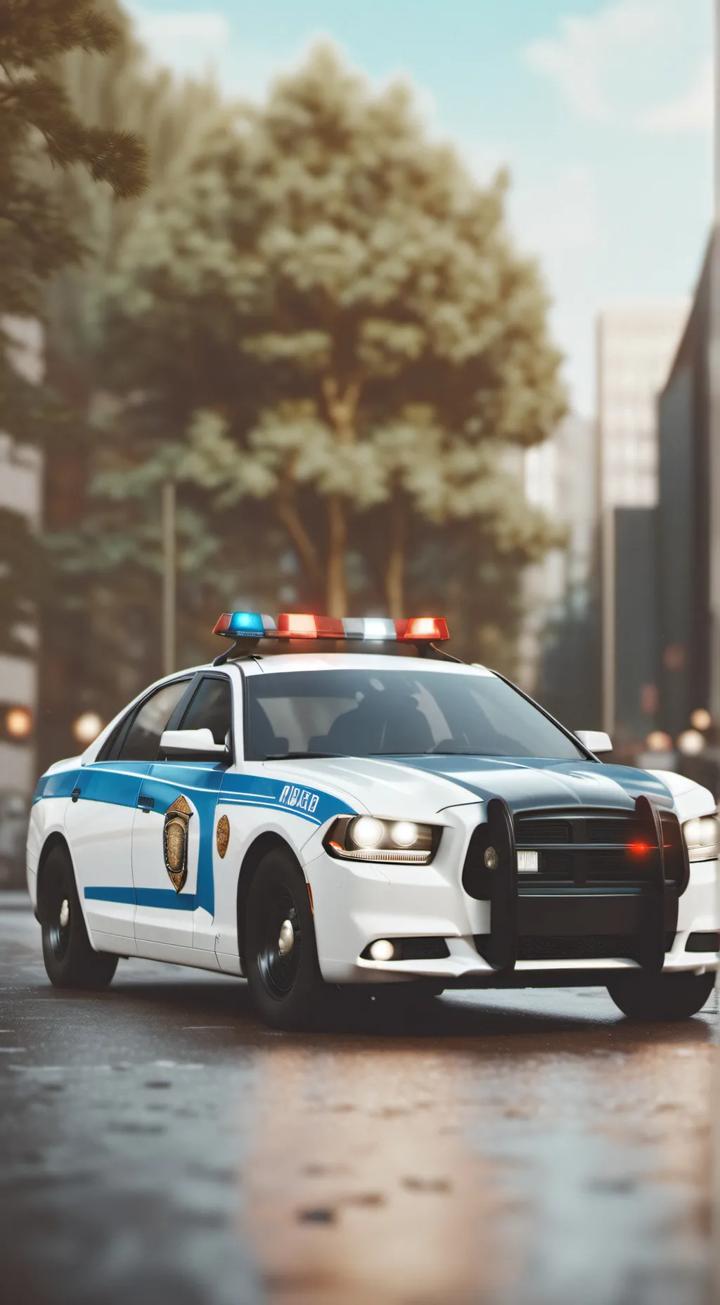 ai character: steal a cop car background