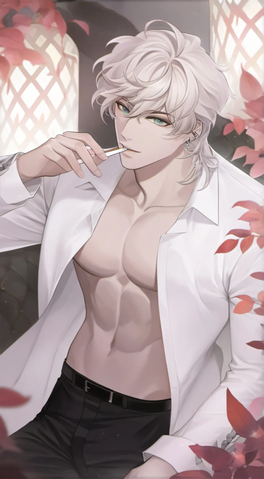 ai character: pdg Léon  background