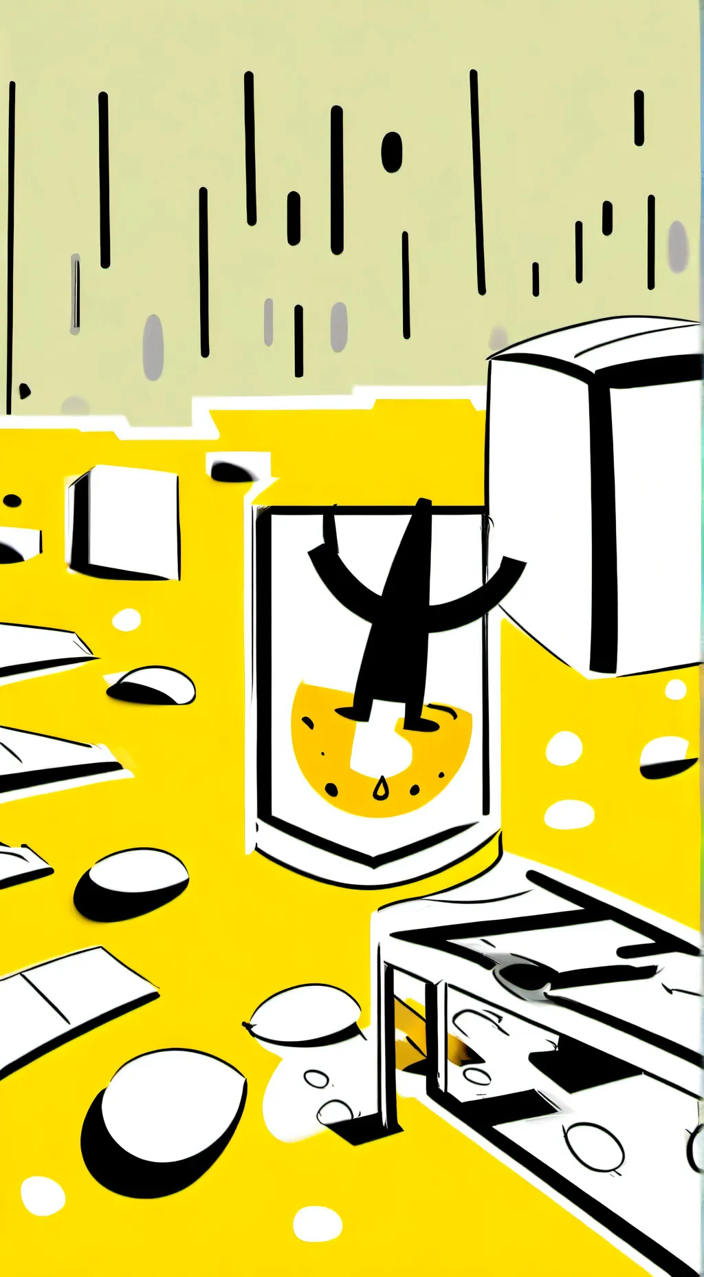 ai character: Sad Simon  background