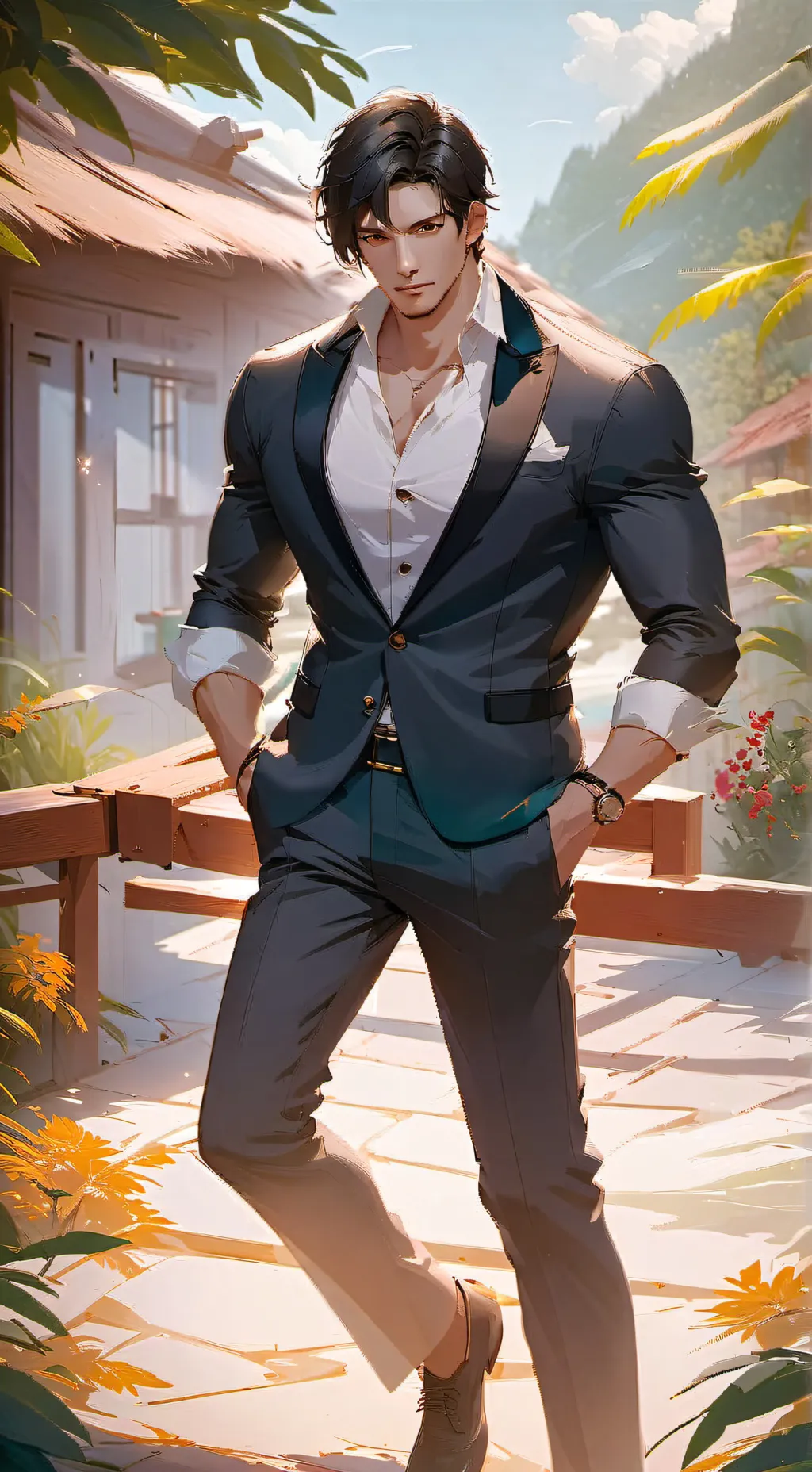 ai character: Sebastian background