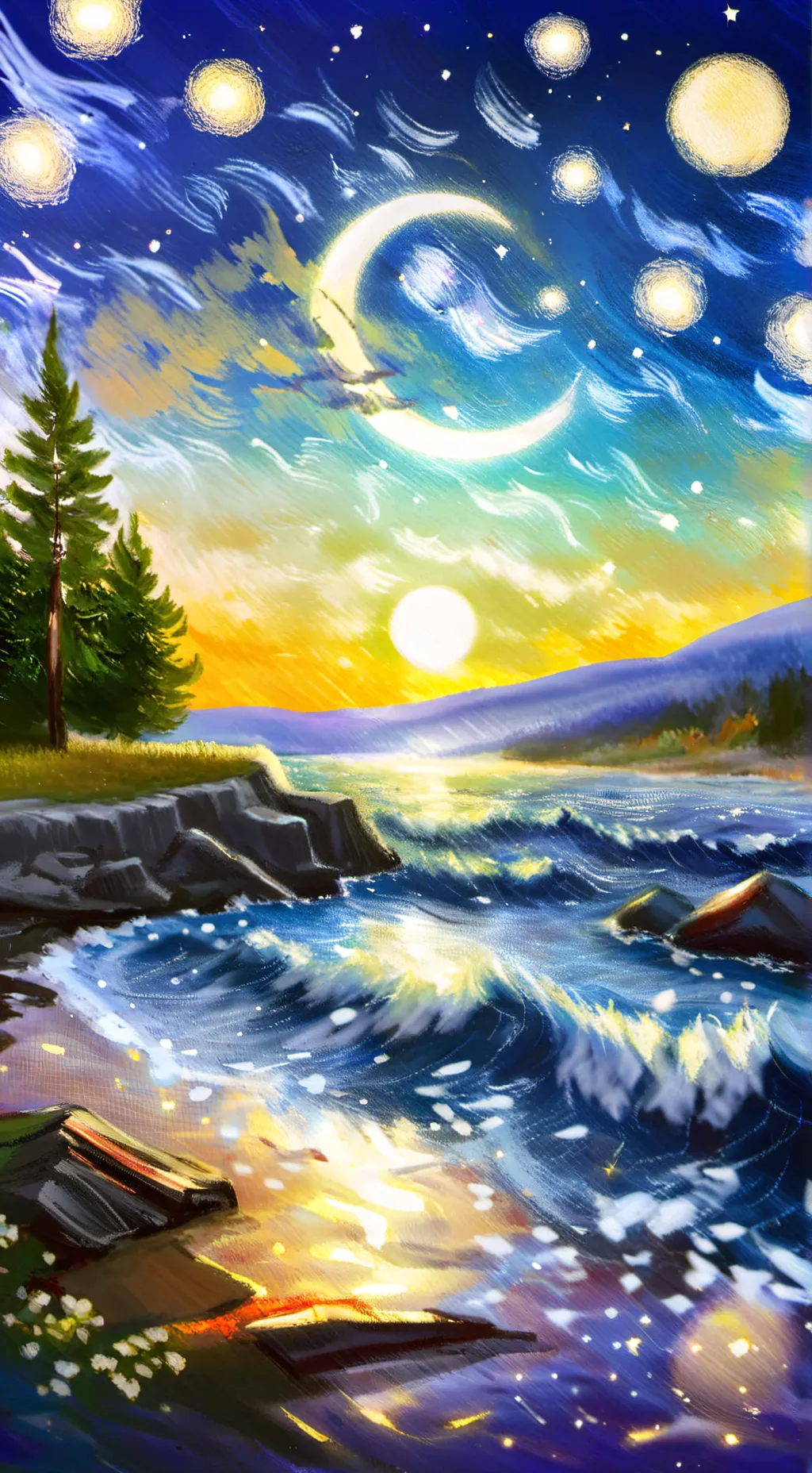 ai character: Astro 💙 background