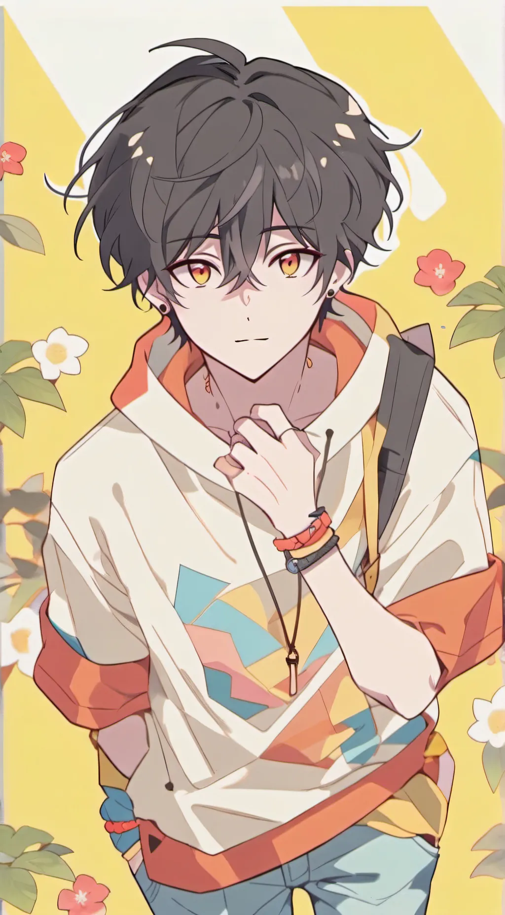 ai character: tetangga (leo😅) background