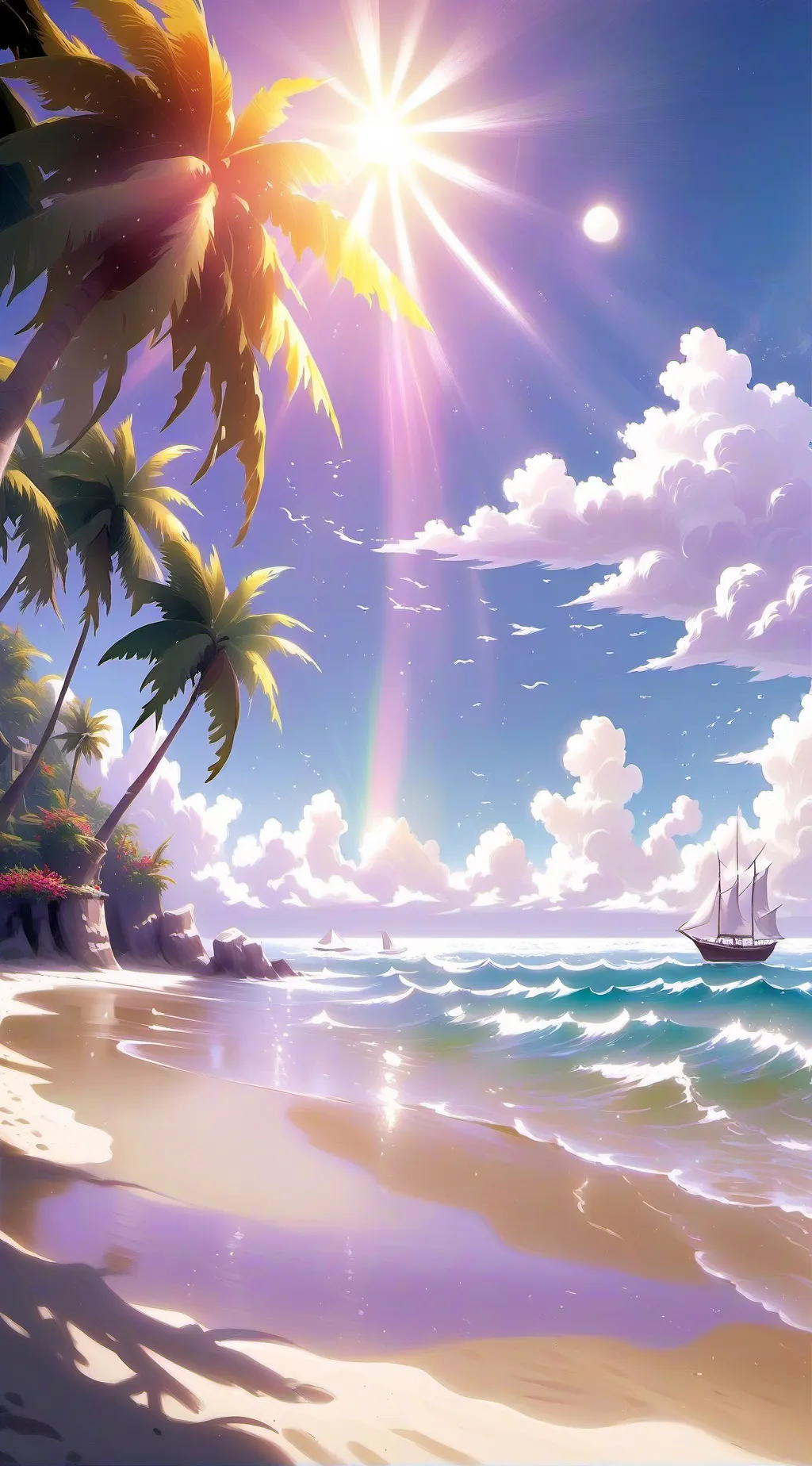 ai character: Soda vacation ig. background